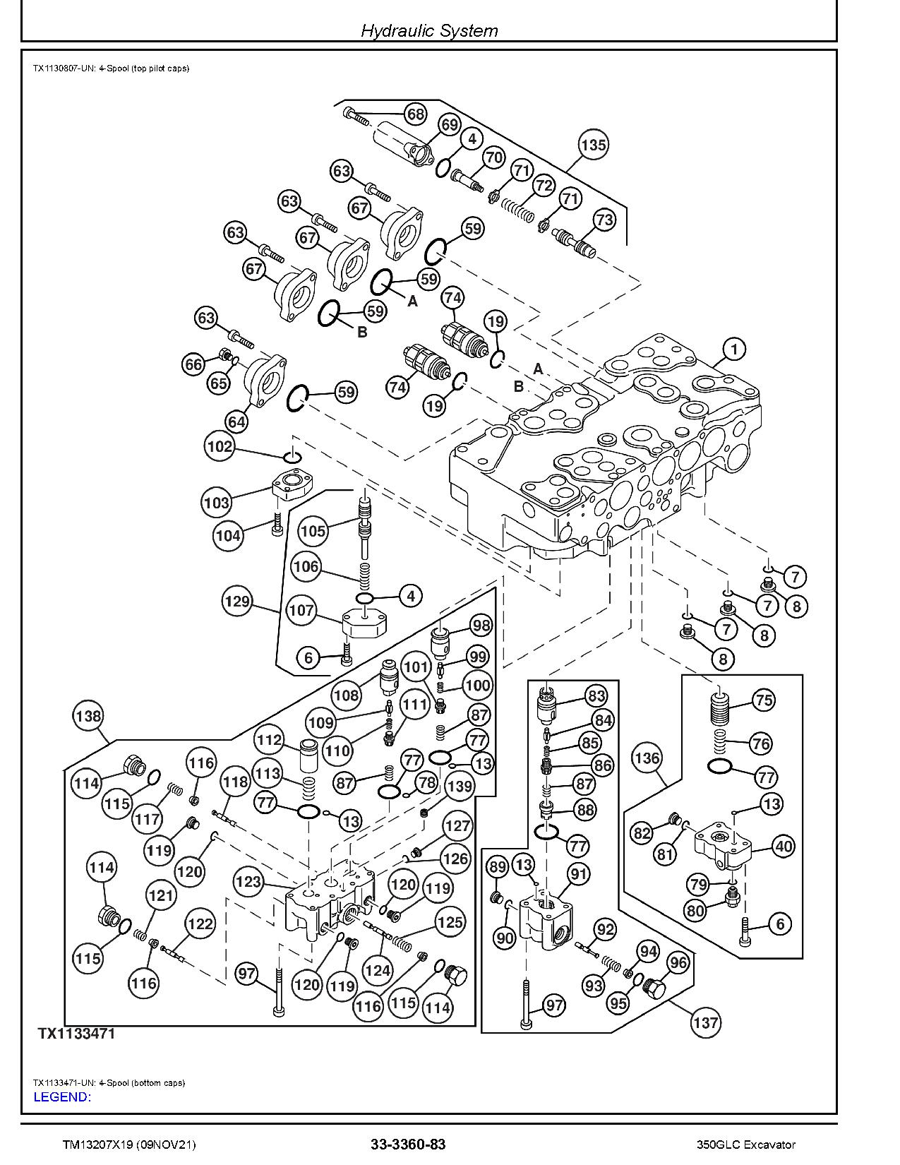 John Deere 350GLC Crawler Excavators Repair Manual TM13207X19 (4)