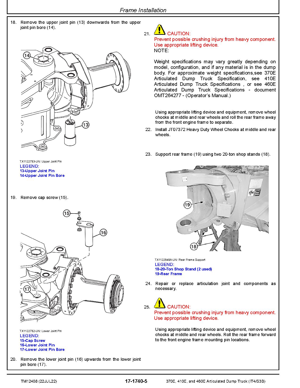 John Deere 370E 410E 460E Articulated Dump Trucks Repair Manual TM12408 (4)