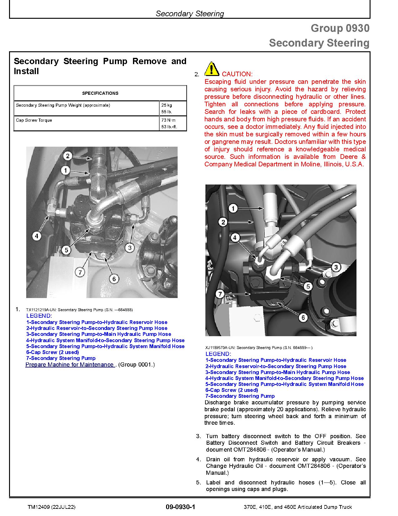 John Deere 370E 410E 460E Articulated Dump Trucks Repair Manual TM12409 (3)