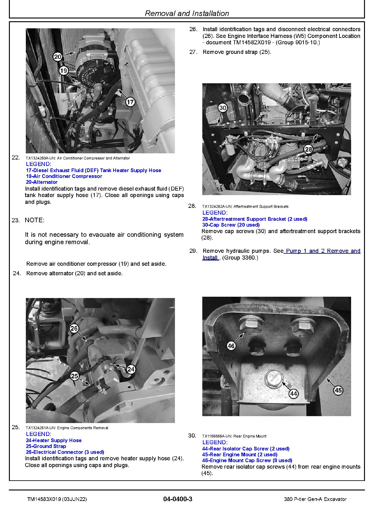 John Deere 380 P Tier Crawler Excavators Repair Manual TM14583X019 (3)