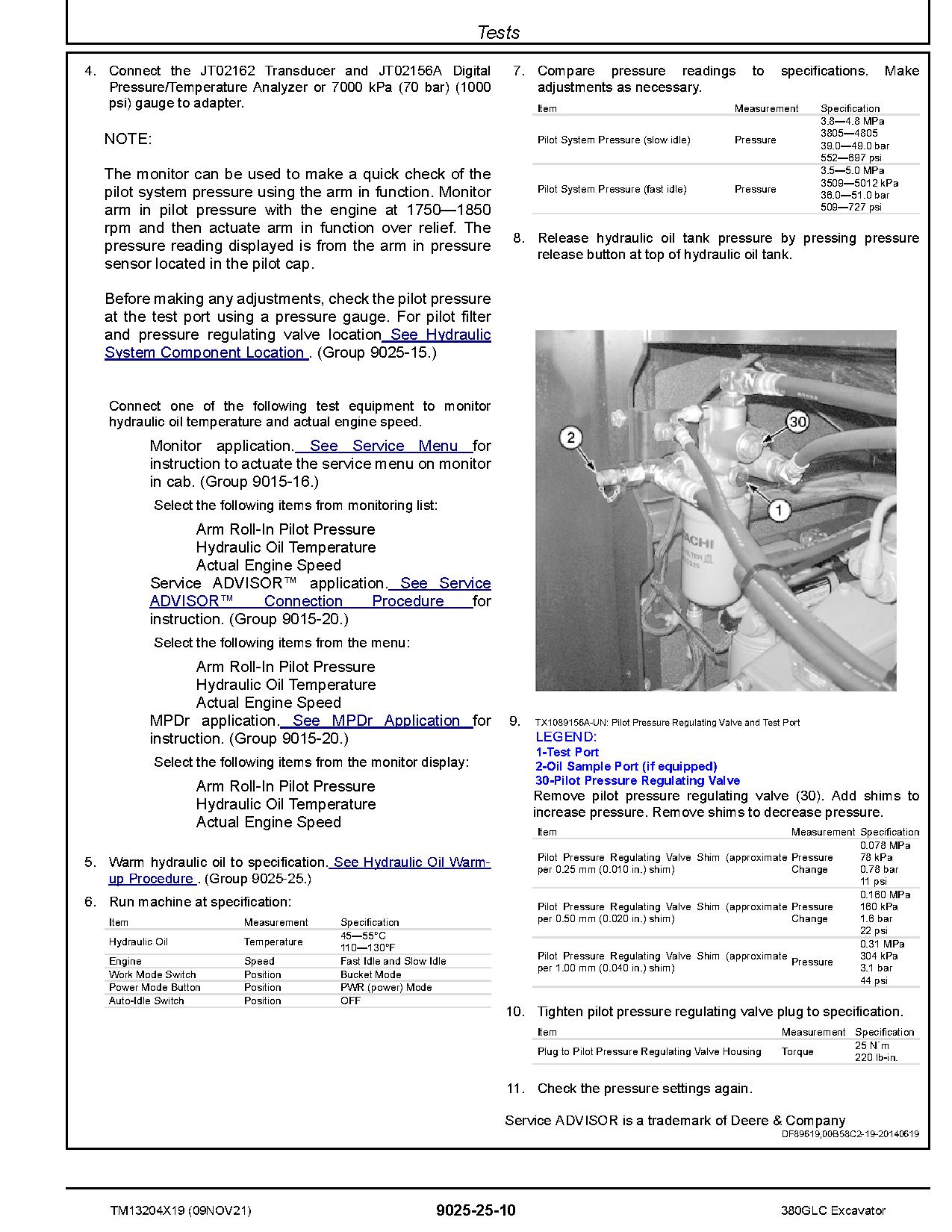 John Deere 380GLC Crawler Excavators Operation Test Manual TM13204X19 (4)