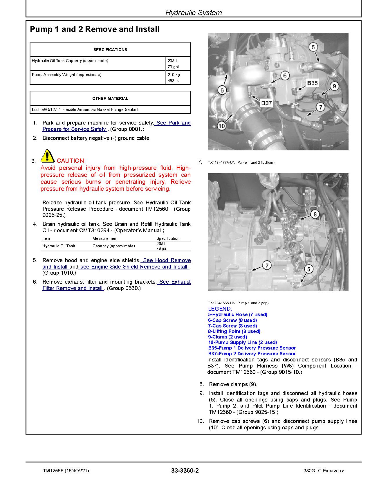 John Deere 380GLC Crawler Excavators Repair Manual TM12566 (3)