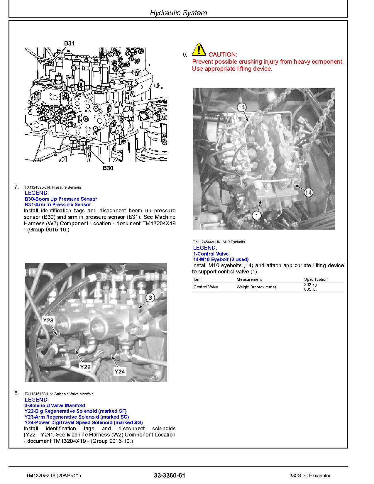 John Deere 380GLC Crawler Excavators Repair Manual TM13205X19 (4)