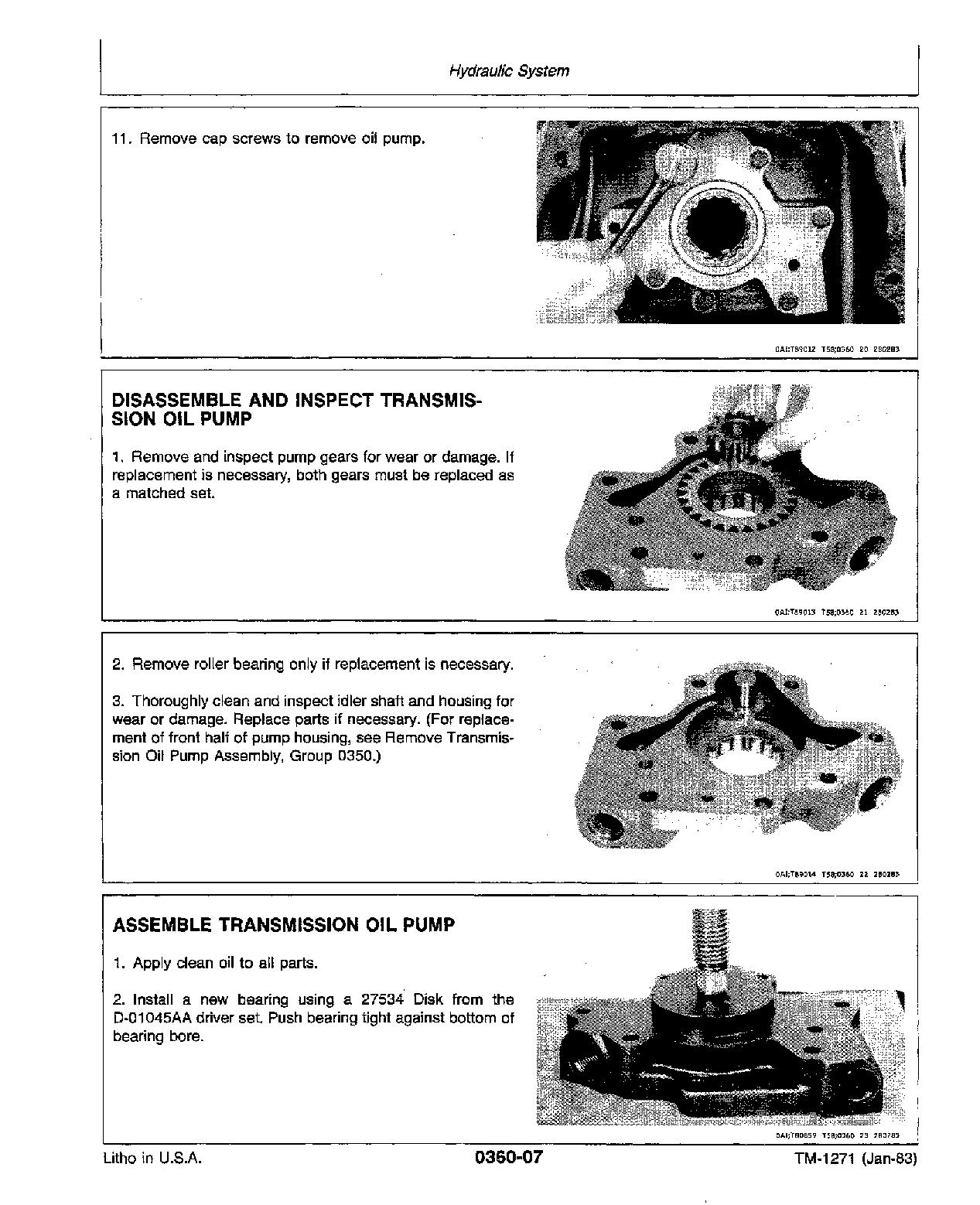 John Deere 401D Tractor Loaders Technical Manual TM1271 (3)