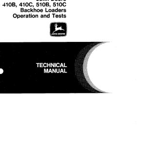 John Deere 410B 410C 510B 510C Backhoe Loaders Operation Test Manual TM1468 (1)