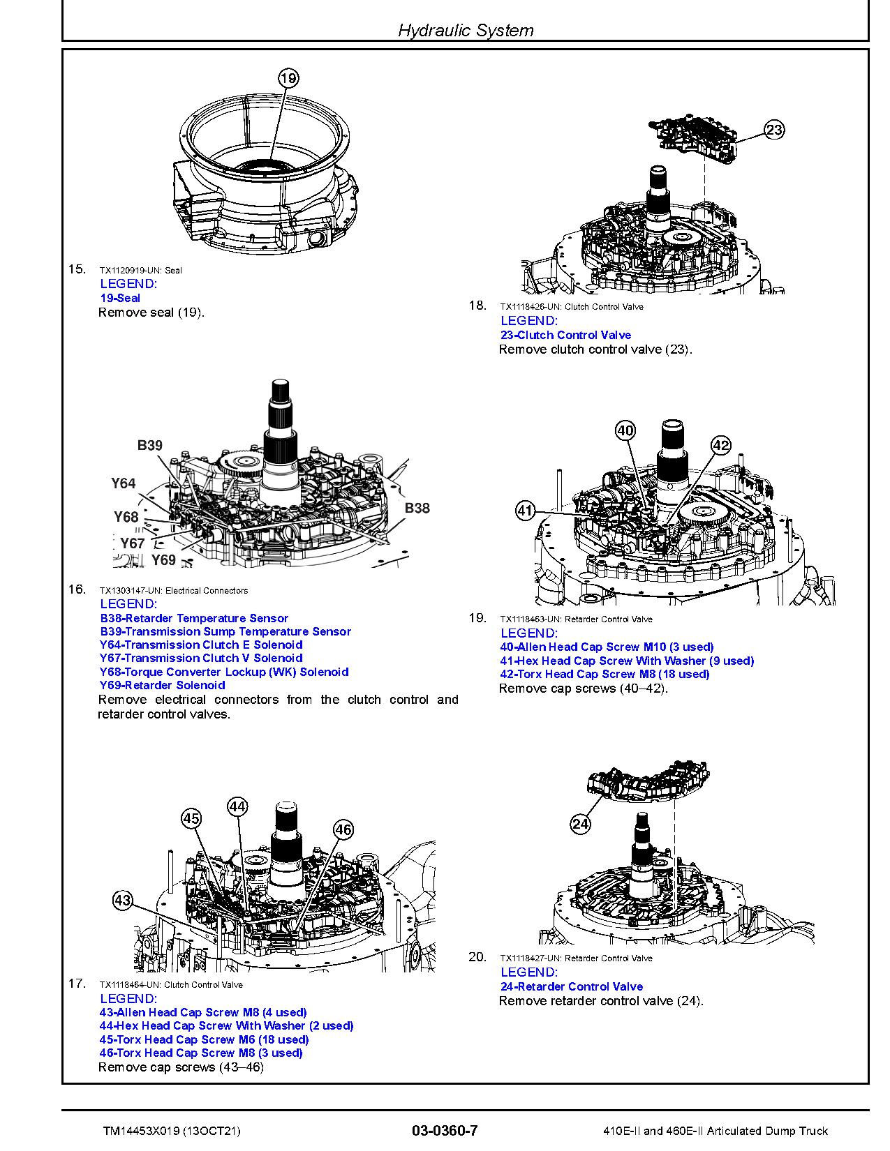John Deere 410E 460E Series II Articulated Dump Trucks Repair Manual TM14453X019 (2)