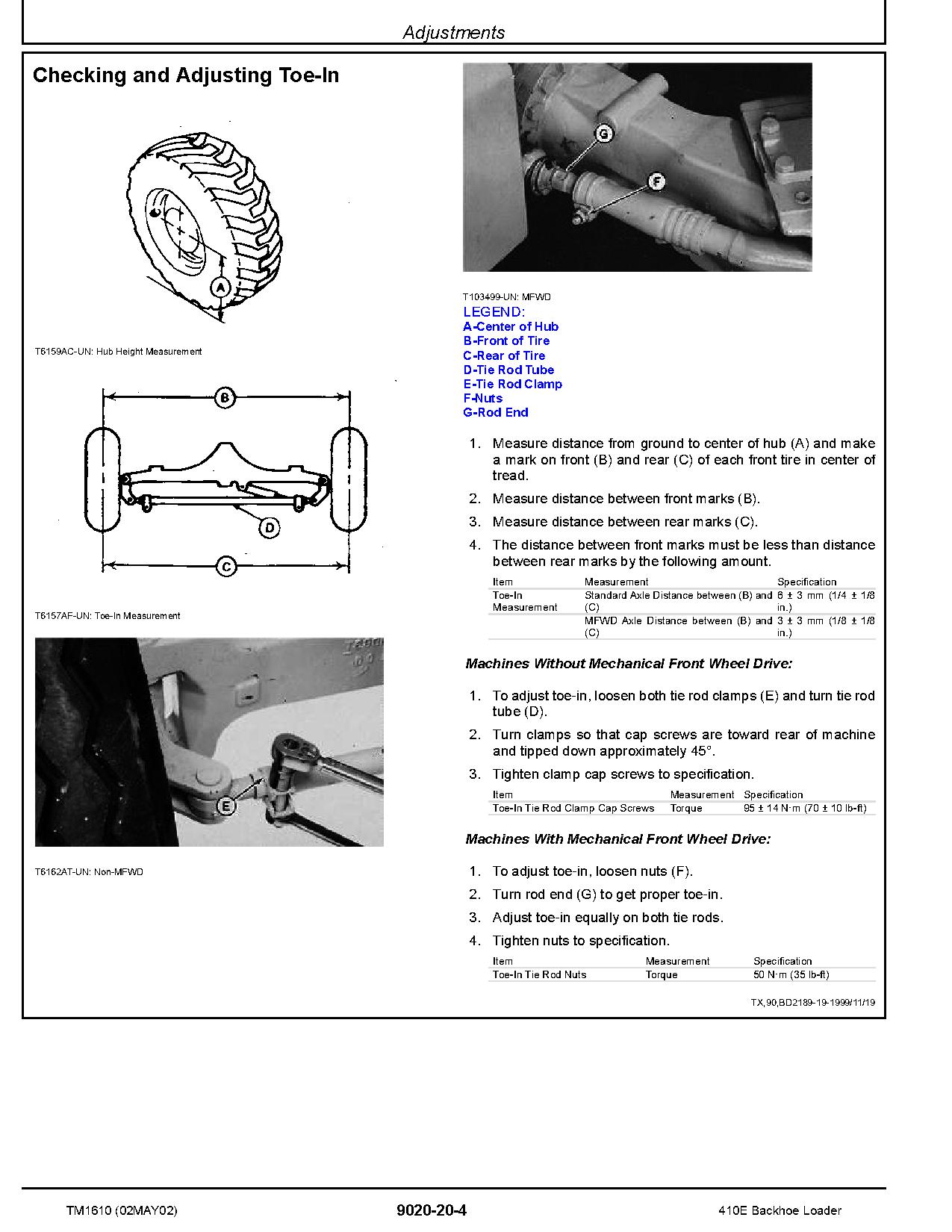 John Deere 410E Backhoe Loaders Operation Test Manual TM1610 (2)