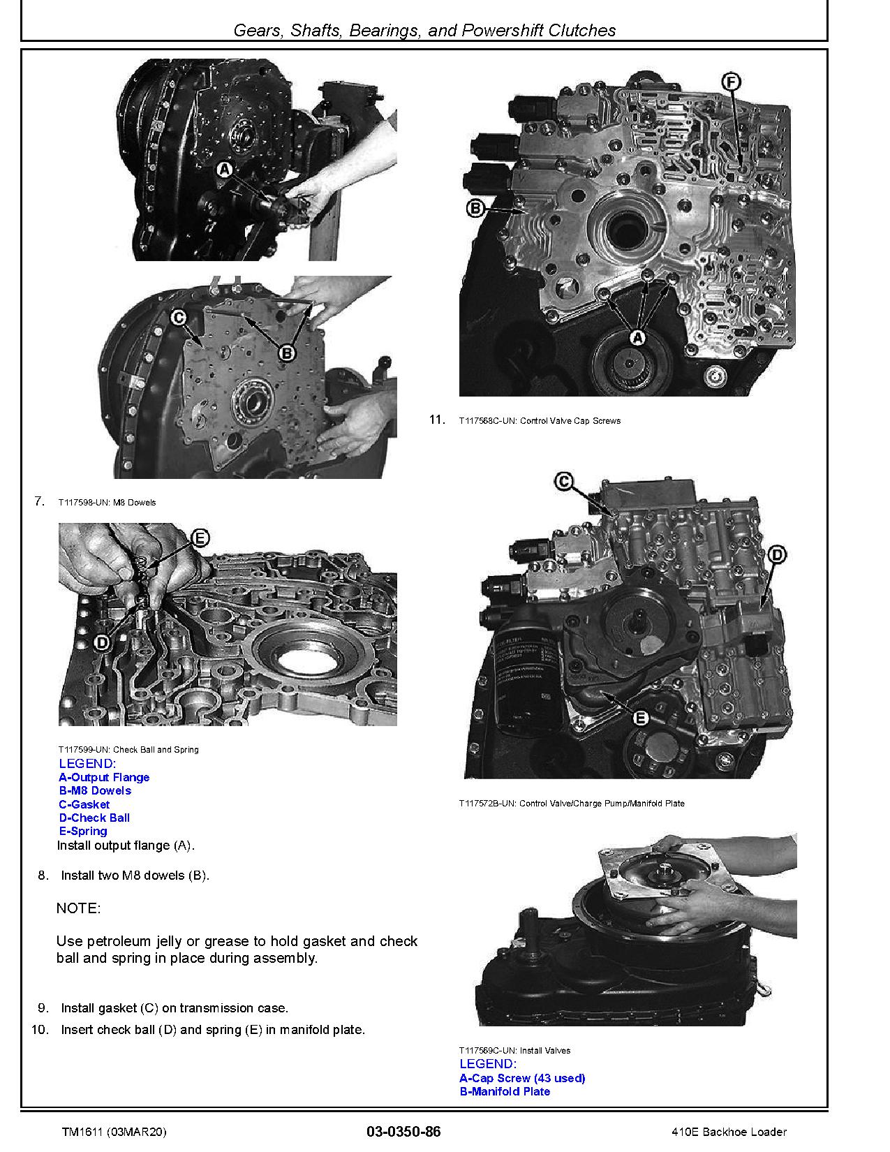 John Deere 410E Backhoe Loaders Repair Manual TM1611 (2)