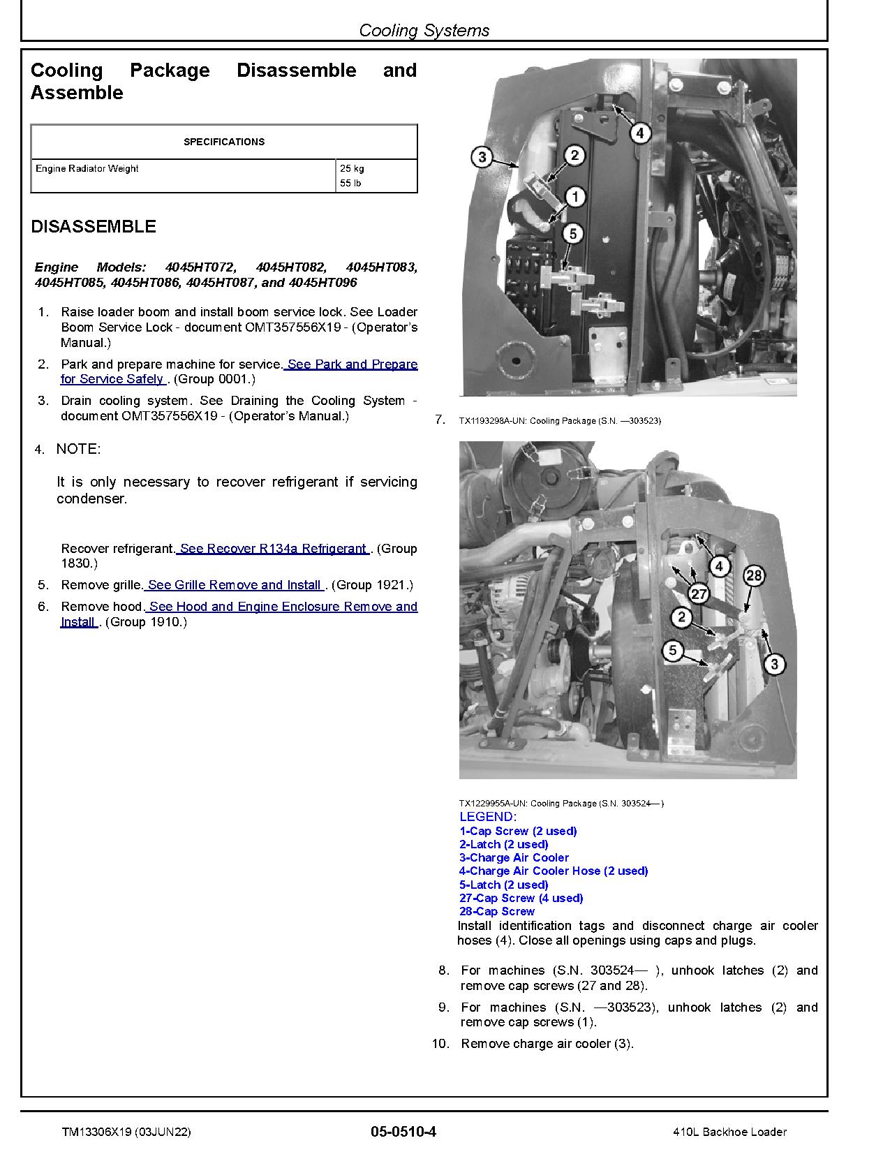 John Deere 410L Backhoe Loaders Repair Manual TM13306X19 (2)