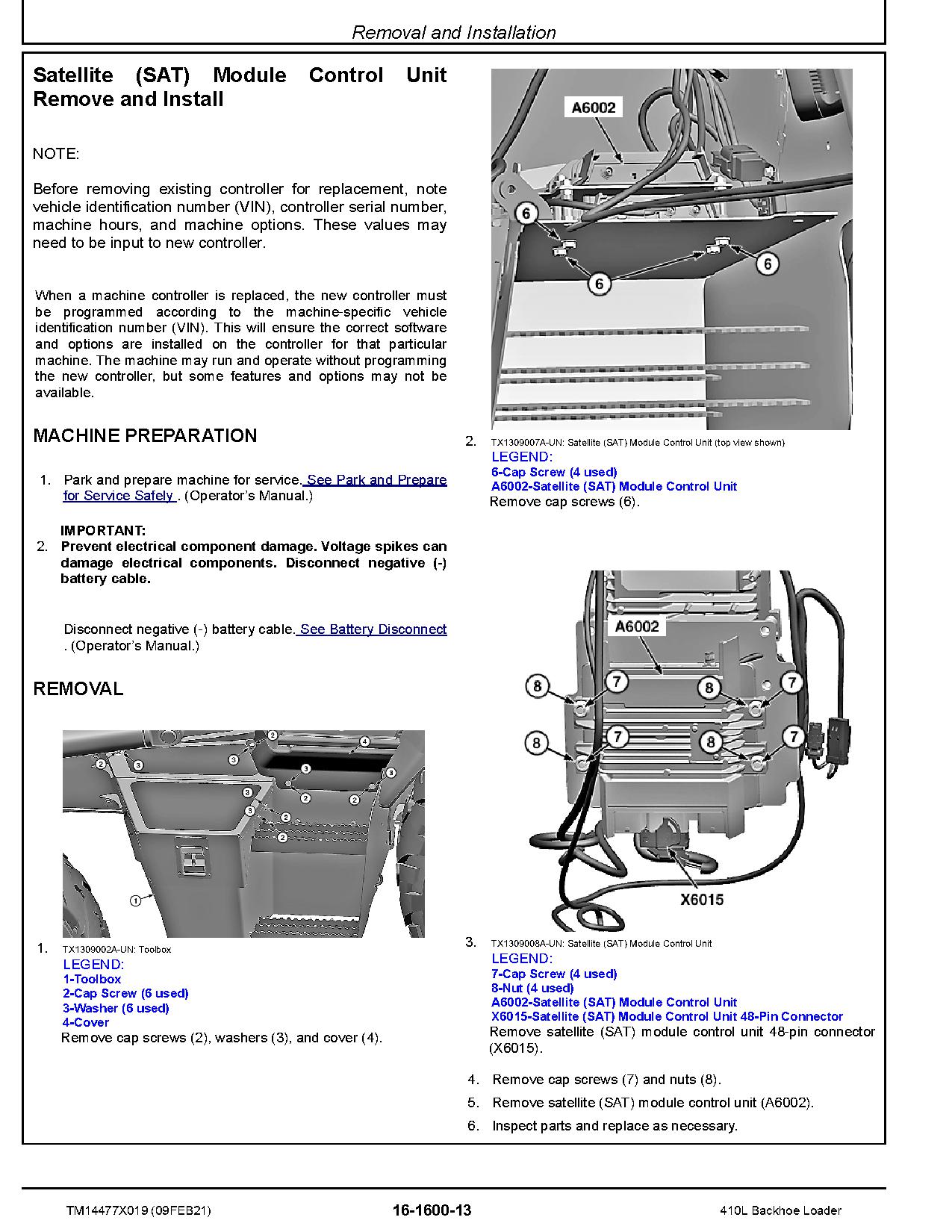 John Deere 410L Backhoe Loaders Repair Manual TM14477X019 (2)