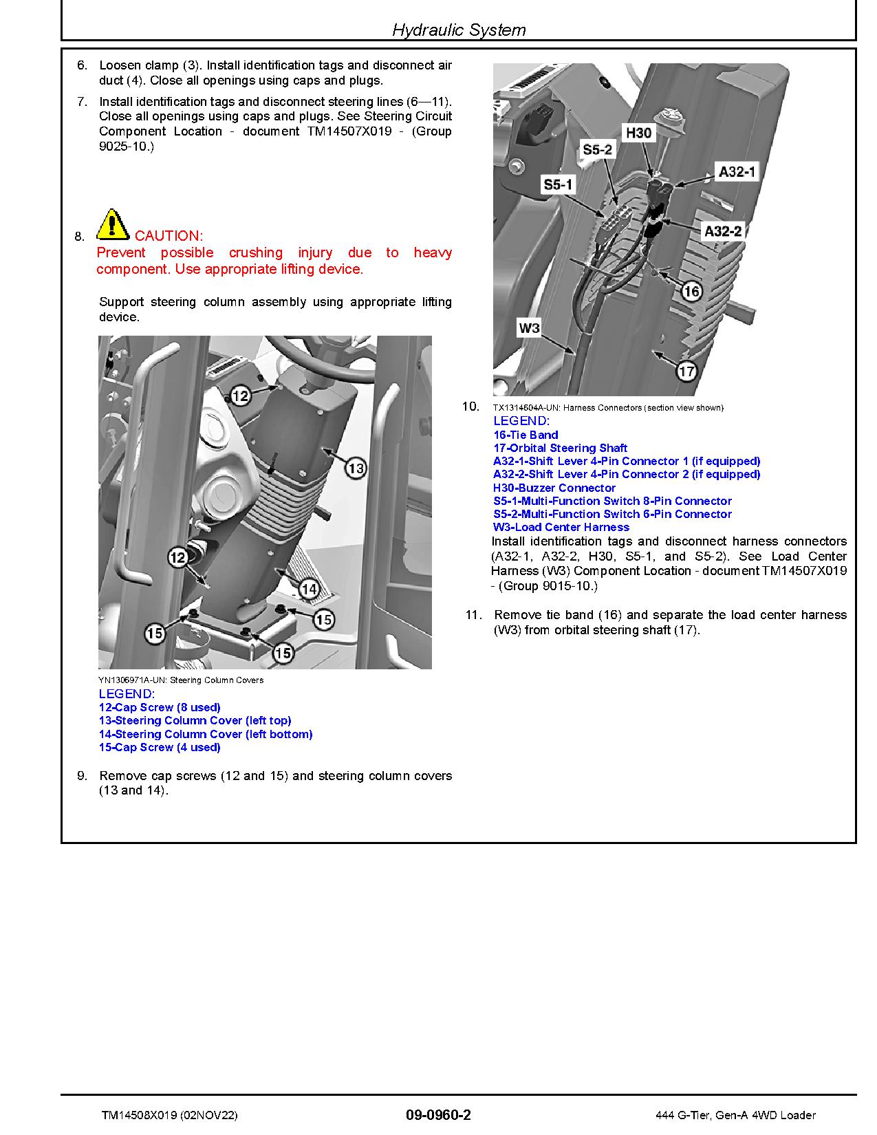 John Deere 444 G Tier 4WD Wheel Loaders Repair Manual TM14508X019 (2)