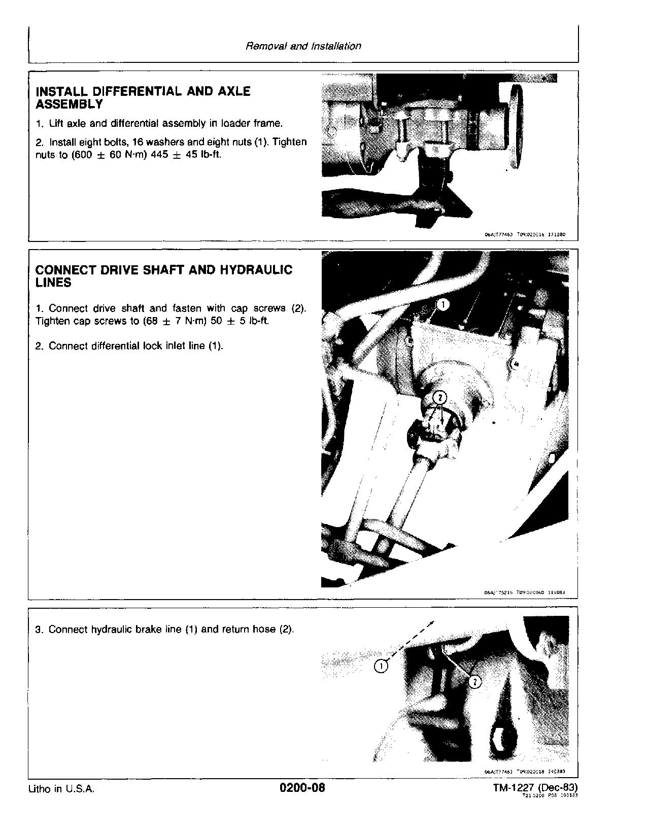 John Deere 444C 4WD Loaders Technical Manual TM3236 (2)