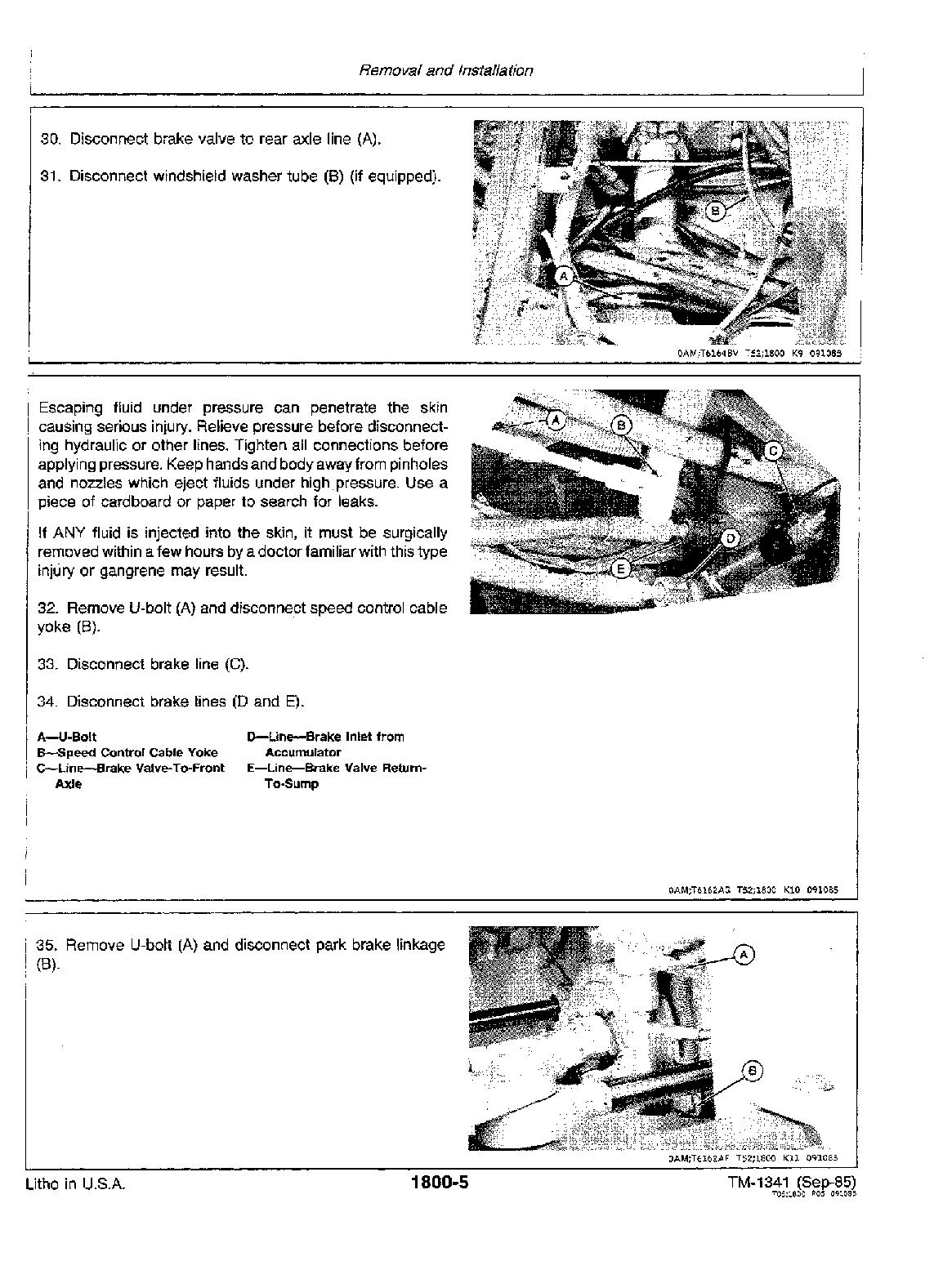 John Deere 444D 544D 644D Wheel Loaders Repair Manual TM1341RE (4)