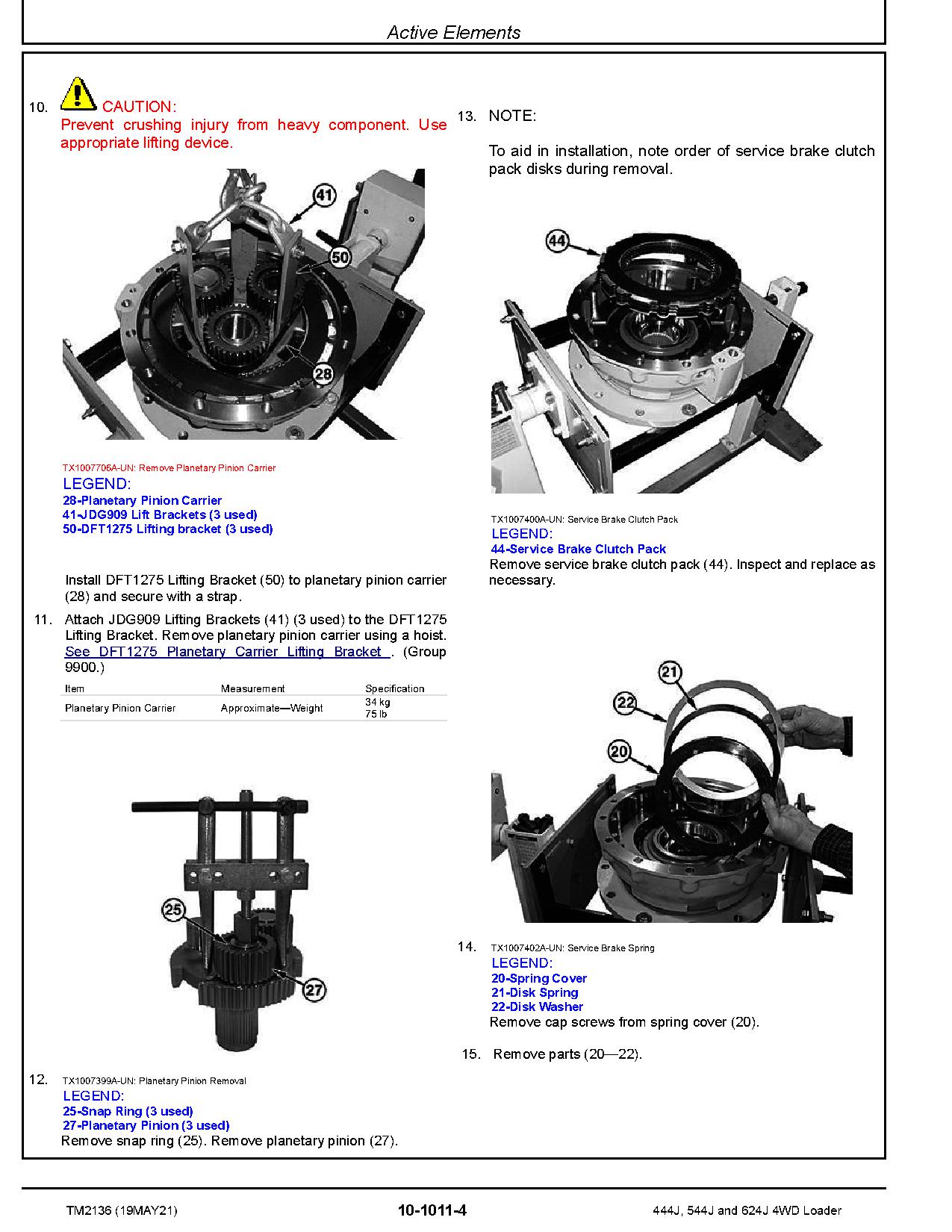 John Deere 444J 544J 624J 4WD Loaders Repair Manual TM2136 (3)
