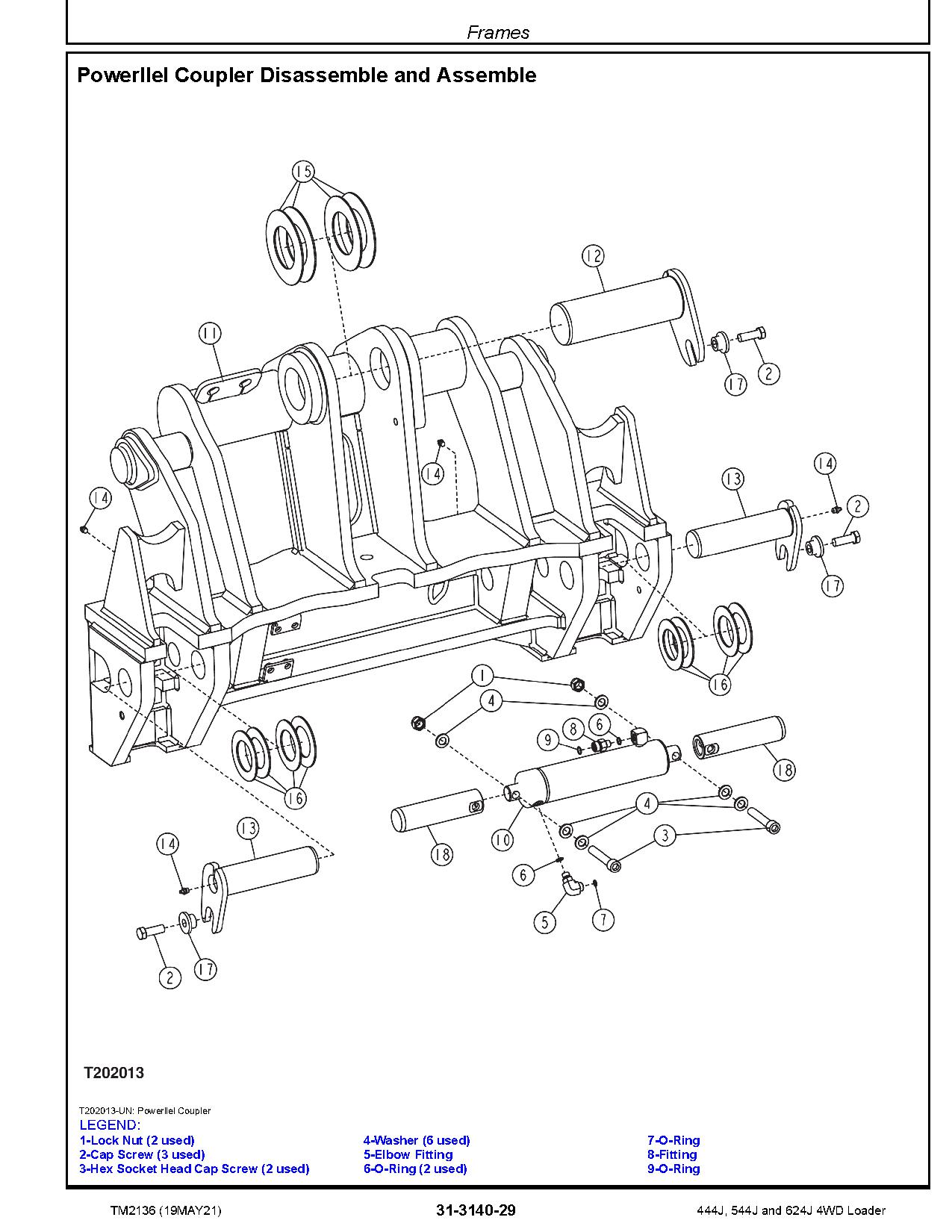 John Deere 444J 544J 624J 4WD Loaders Repair Manual TM2136 (4)