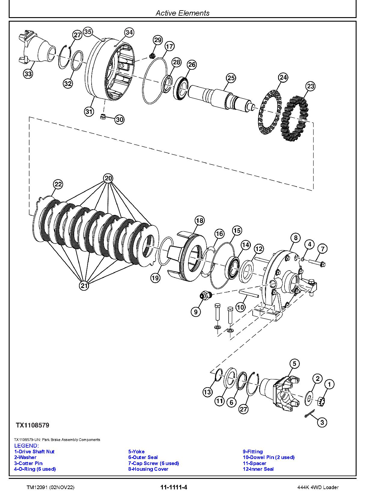 John Deere 444K 4WD Loaders Repair Manual TM12091 (4)
