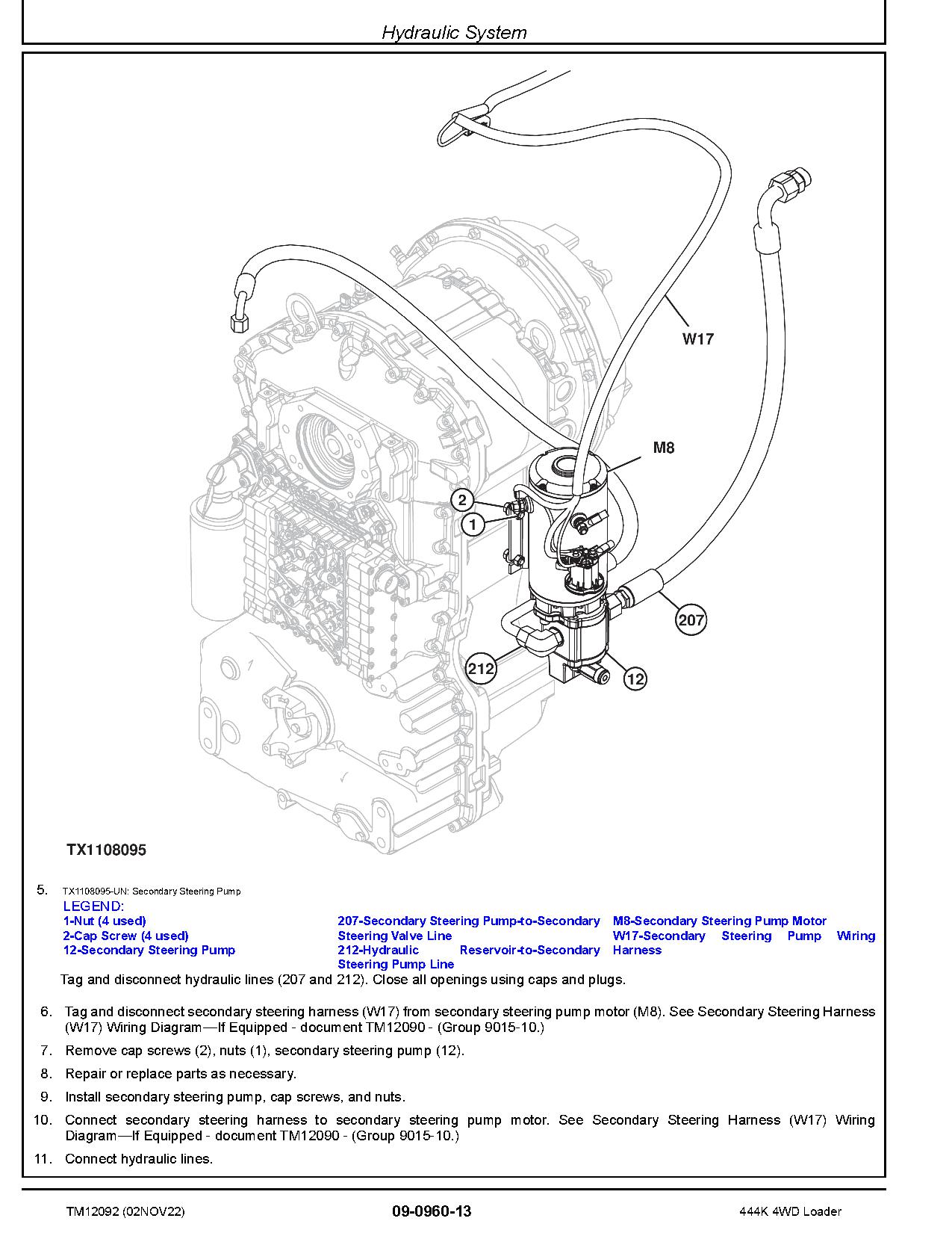 John Deere 444K 4WD Loaders Repair Manual TM12092 (4)
