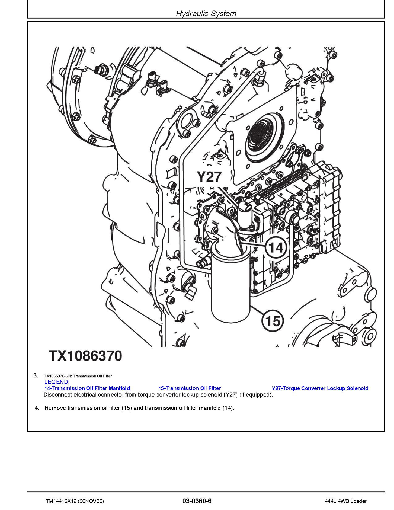 John Deere 444L 4WD Wheel Loaders Repair Manual TM14412X19 (2)