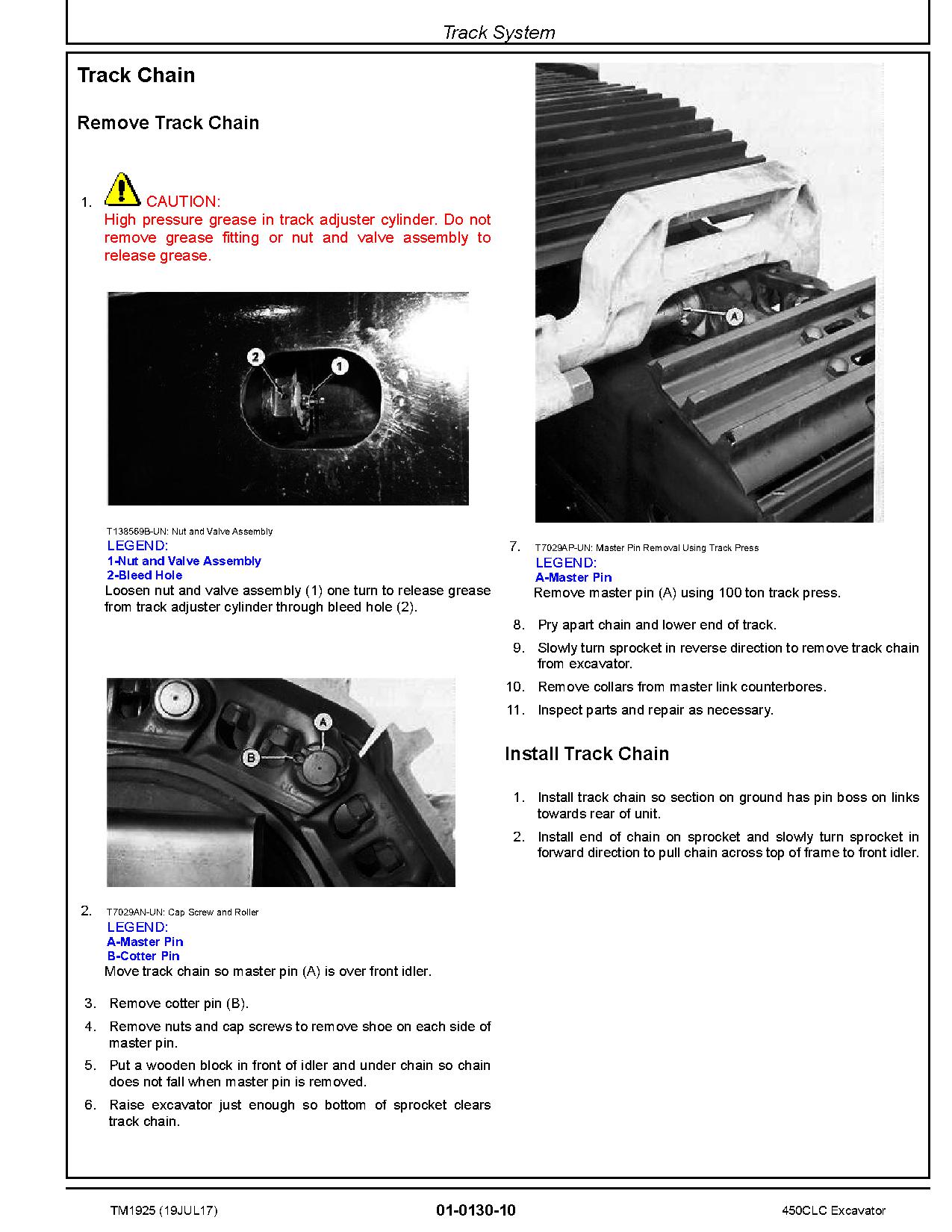 John Deere 450C LC Crawler Excavators Repair Manual TM1925 (2)