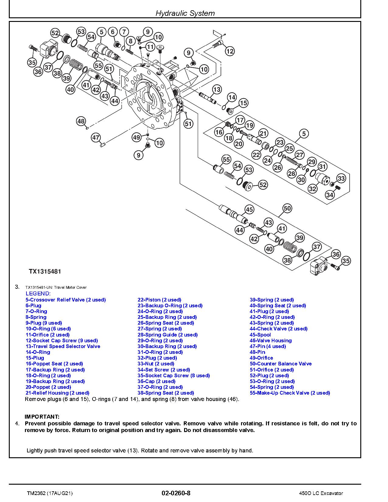 John Deere 450D LC Crawler Excavators Repair Manual TM2362 (3)