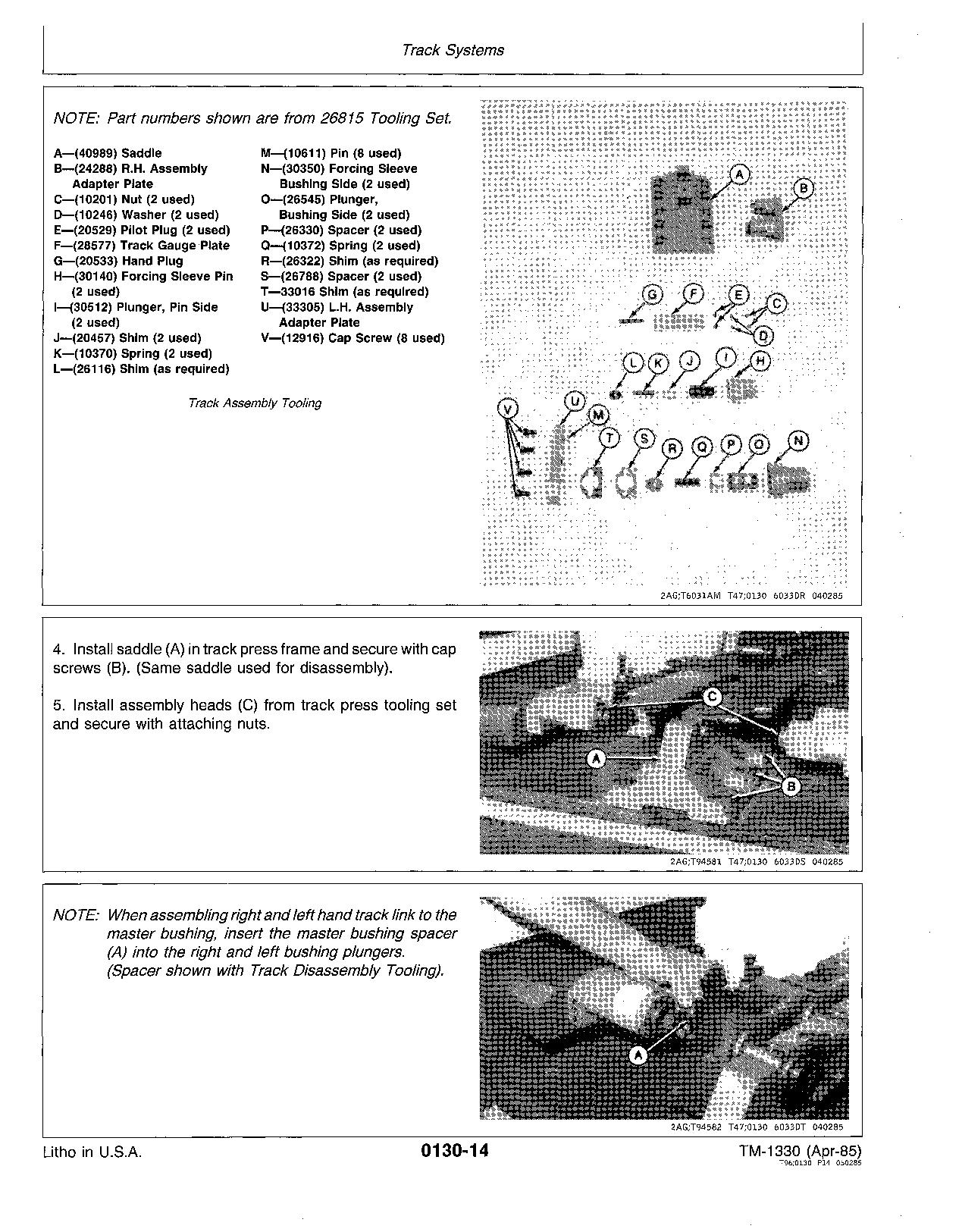 John Deere 450E Crawler Dozers 455E Crawler Loaders Repair Manual TM1330RE (2)