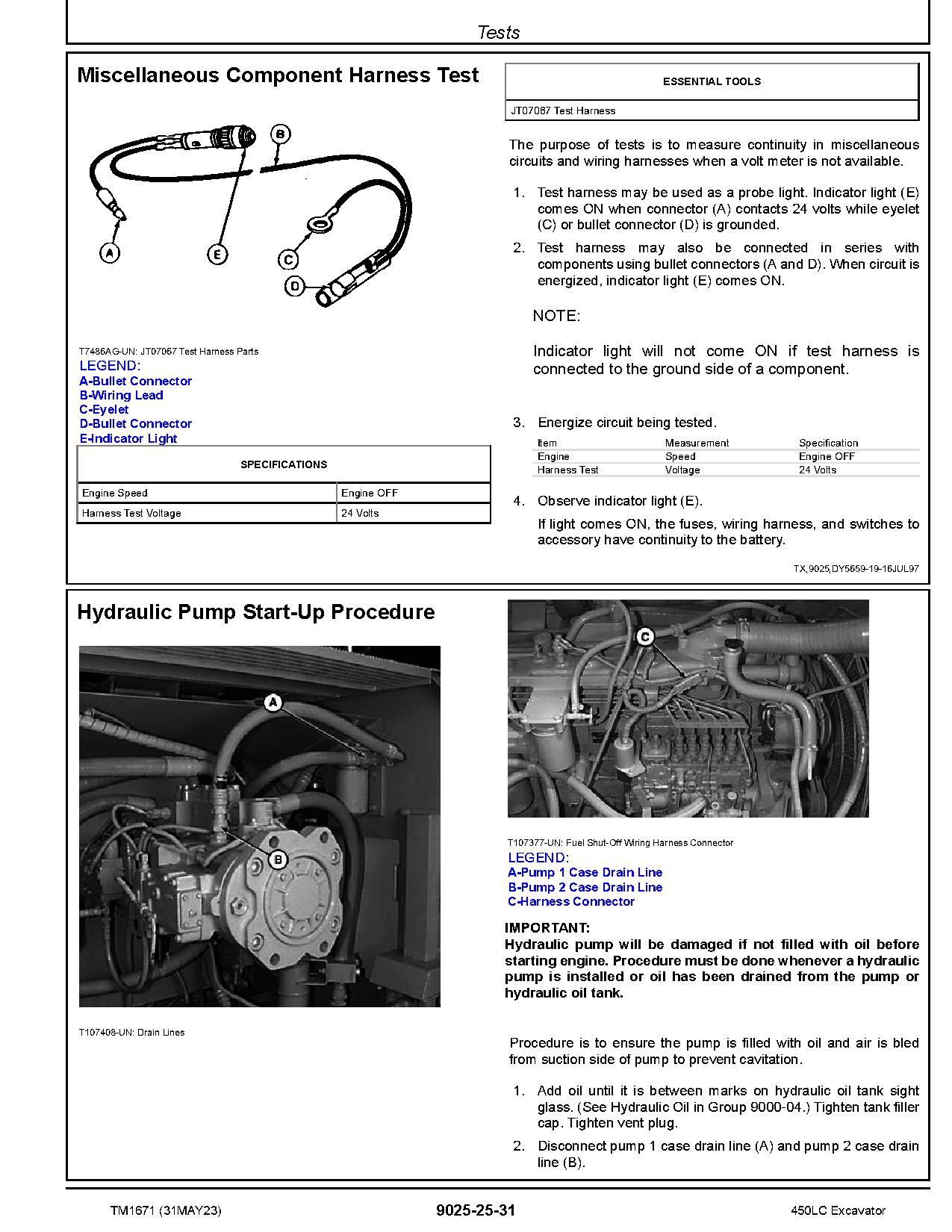 John Deere 450LC Crawler Excavators Operation Test Manual TM1671 (4)
