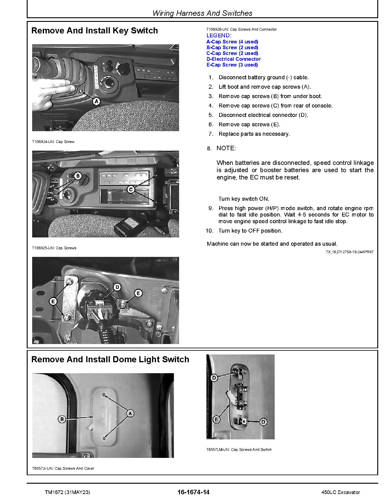 John Deere 450LC Crawler Excavators Repair Manual TM1672 (3)