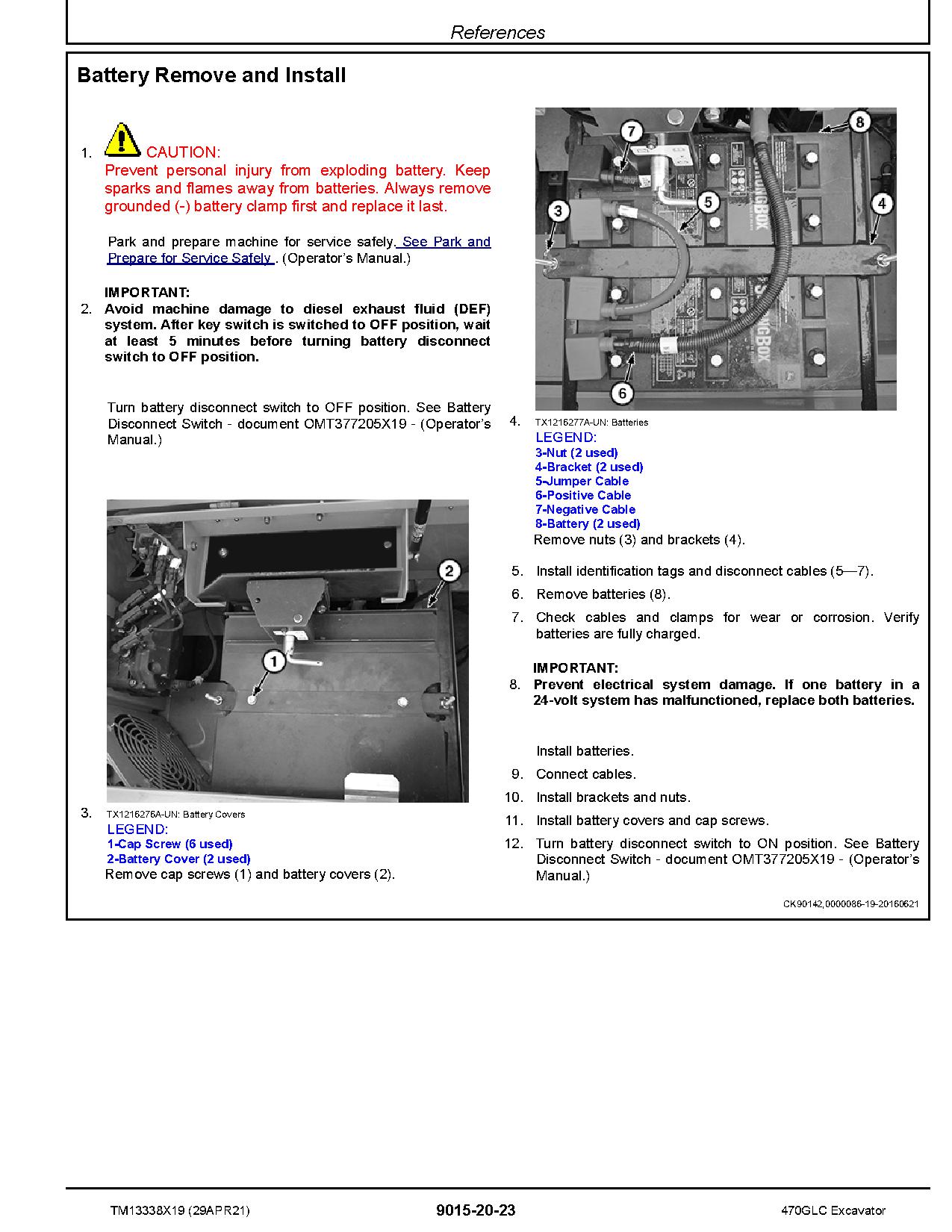 John Deere 470GLC Crawler Excavators Operation Test Manual TM13338X19 (3)