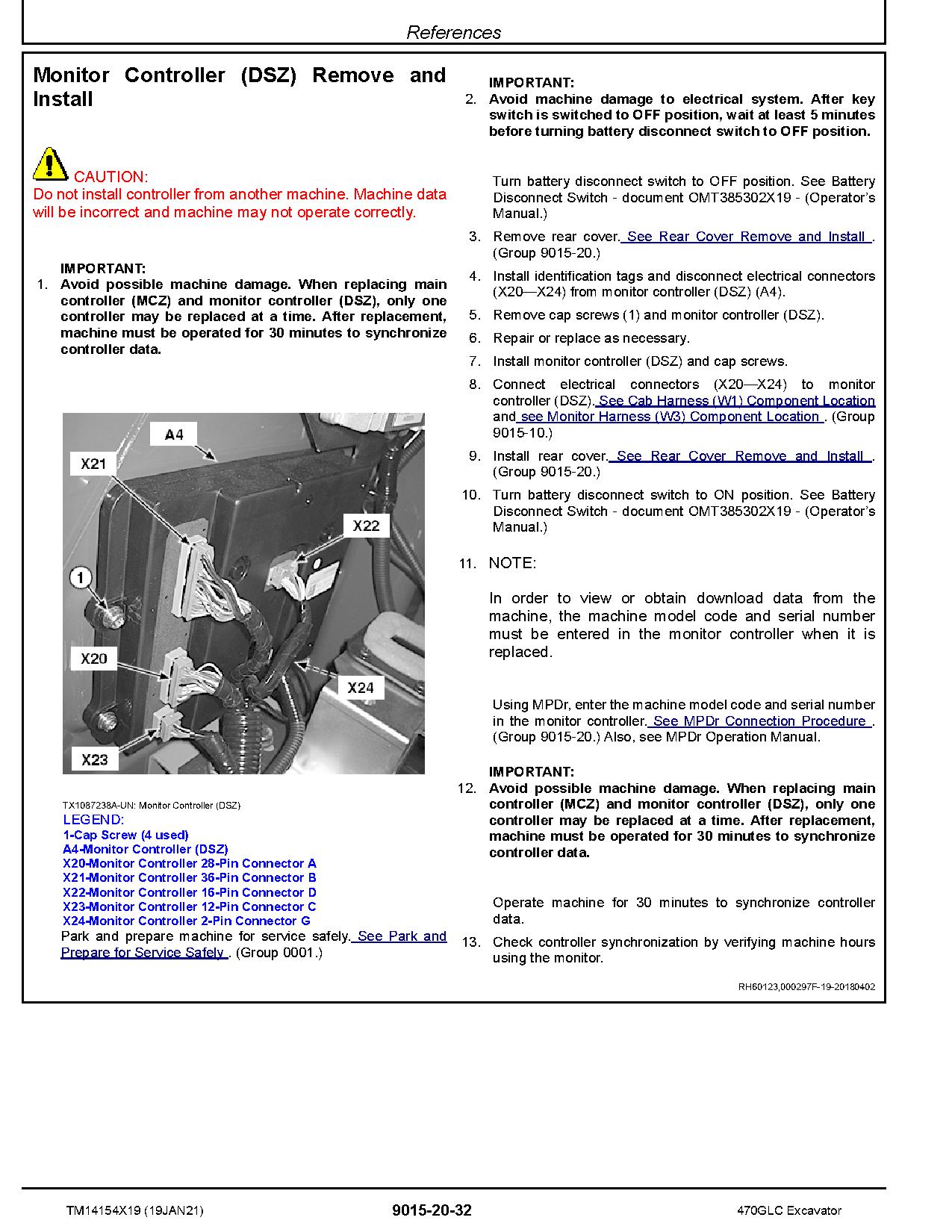 John Deere 470GLC Crawler Excavators Operation Test Manual TM14154X19 (3)