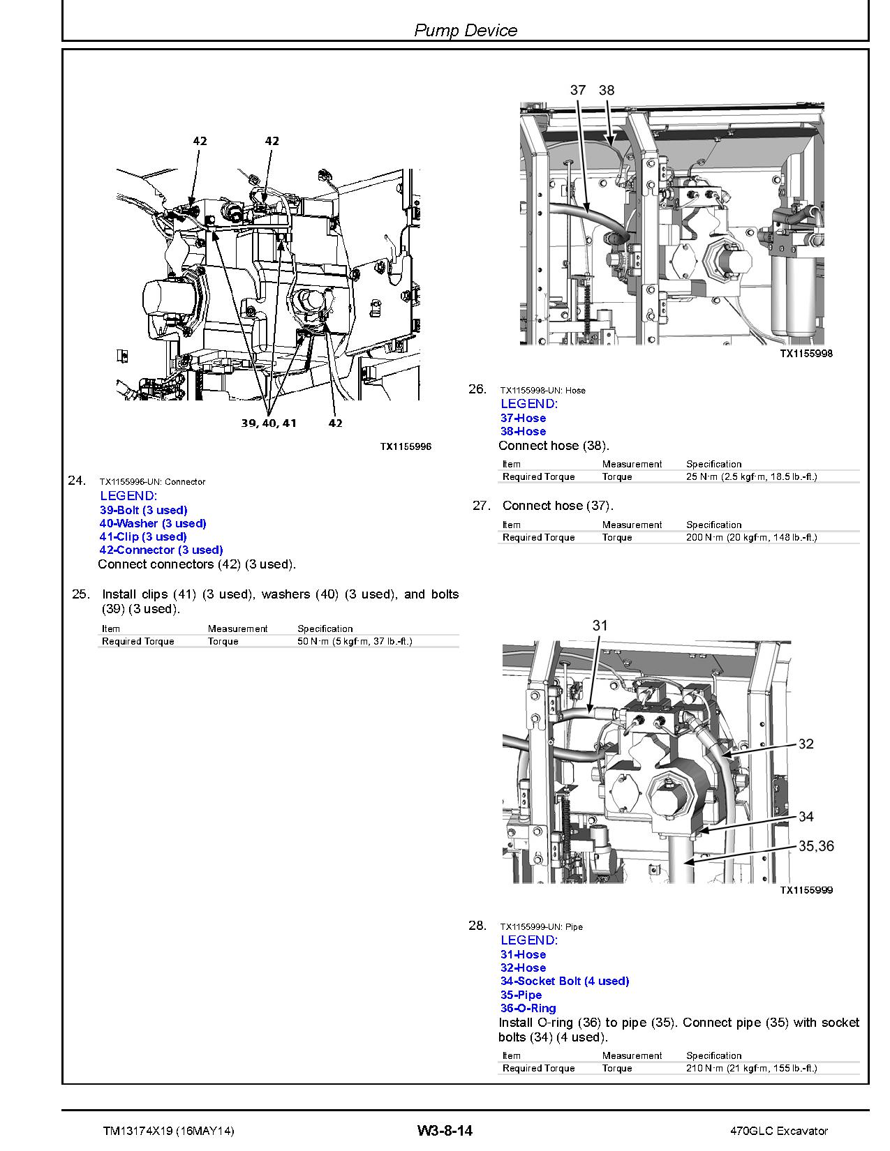 John Deere 470GLC Crawler Excavators Repair Manual TM13174X19 (3)