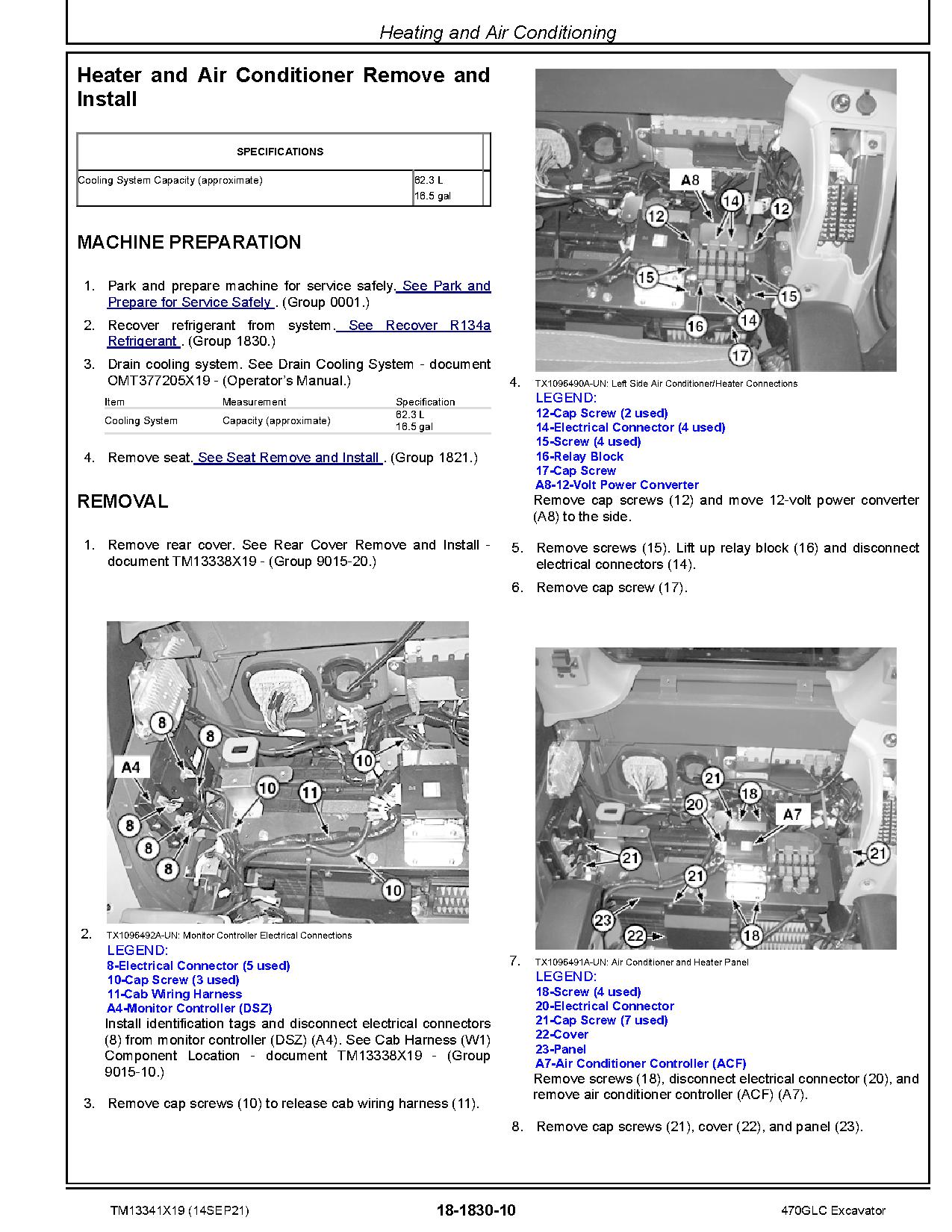 John Deere 470GLC Crawler Excavators Repair Manual TM13341X19 (2)