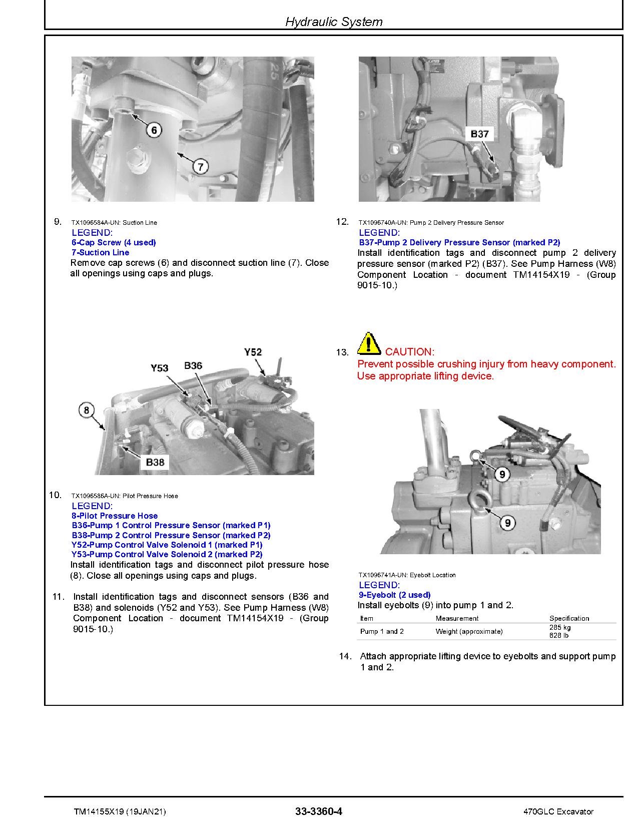 John Deere 470GLC Crawler Excavators Repair Manual TM14155X19 (2)