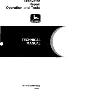 John Deere 490 Crawler Excavators Diagnostic Repair Manual TM1302 (1)