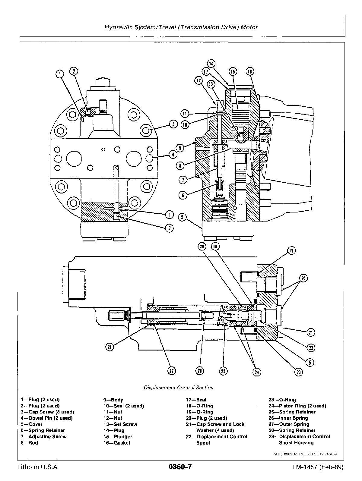 John Deere 495D Wheeled Excavators Repair Manual TM1457 (3)