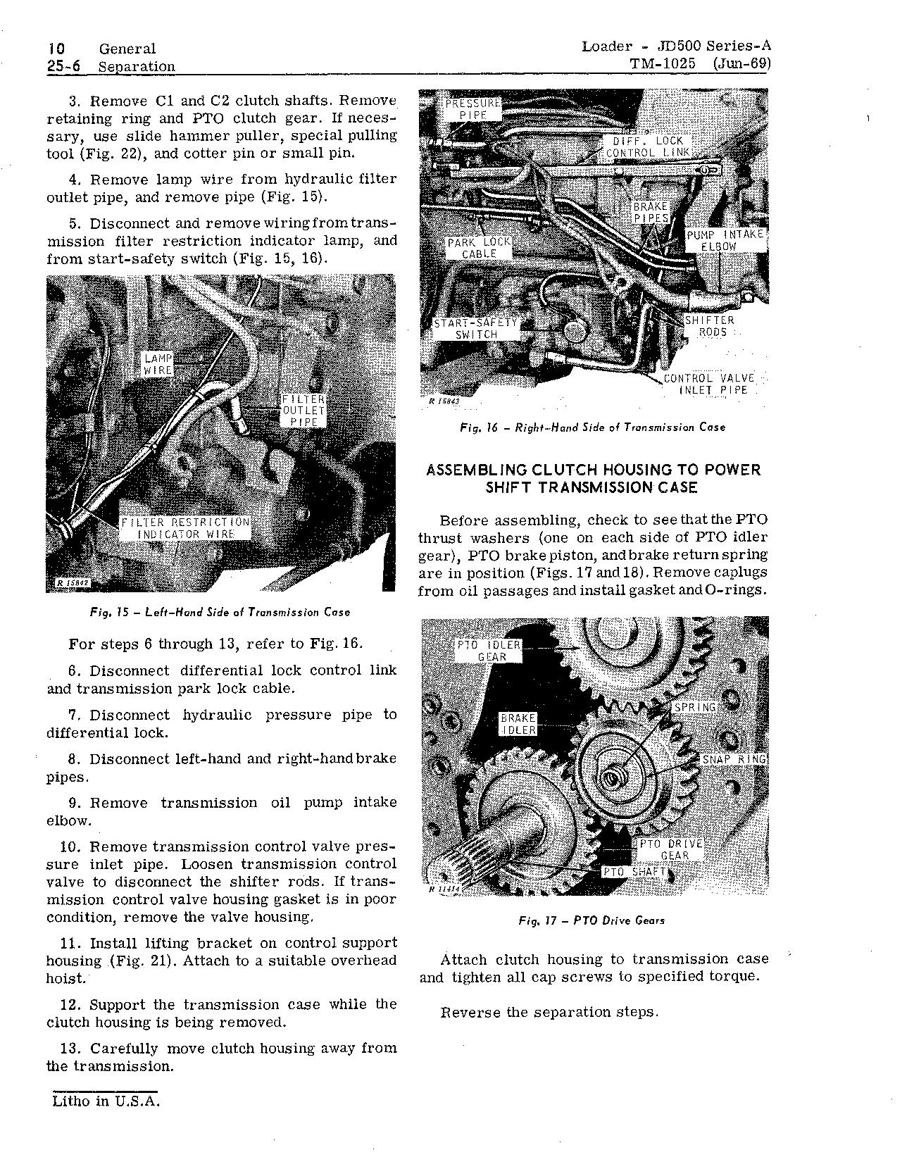 John Deere 500A Backhoe Loaders Technical Manual TM1025 (2)