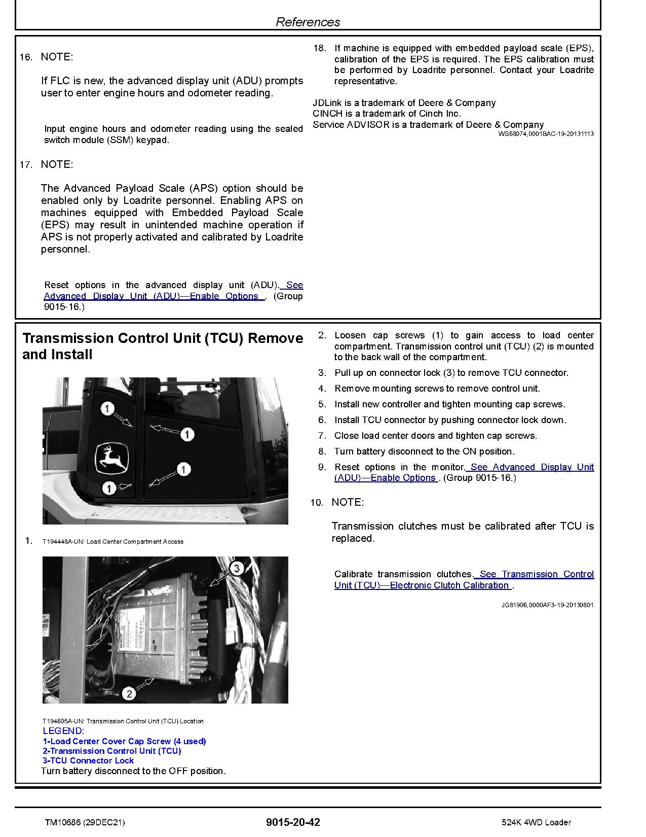 John Deere 524K 4WD Loaders Operation Test Manual TM10686 (2)