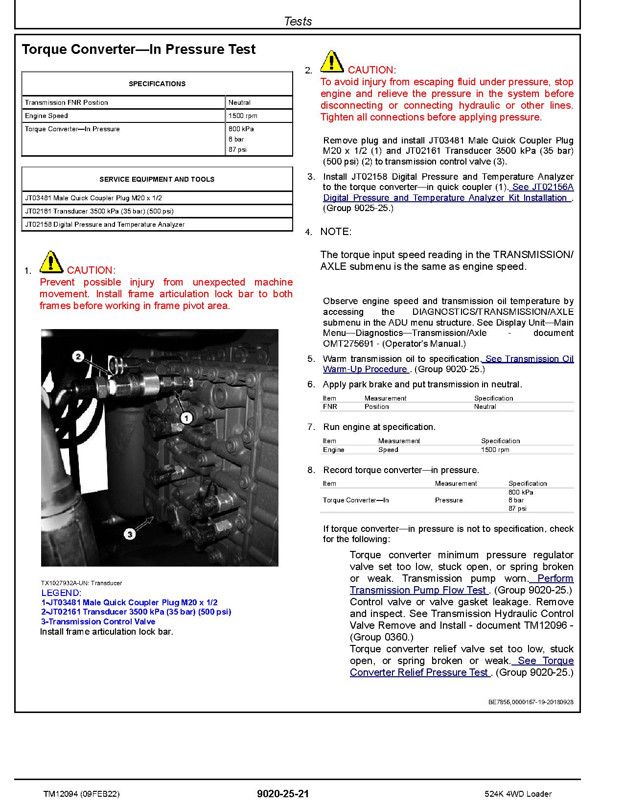 John Deere 524K 4WD Loaders Operation Test Manual TM12094 (3)