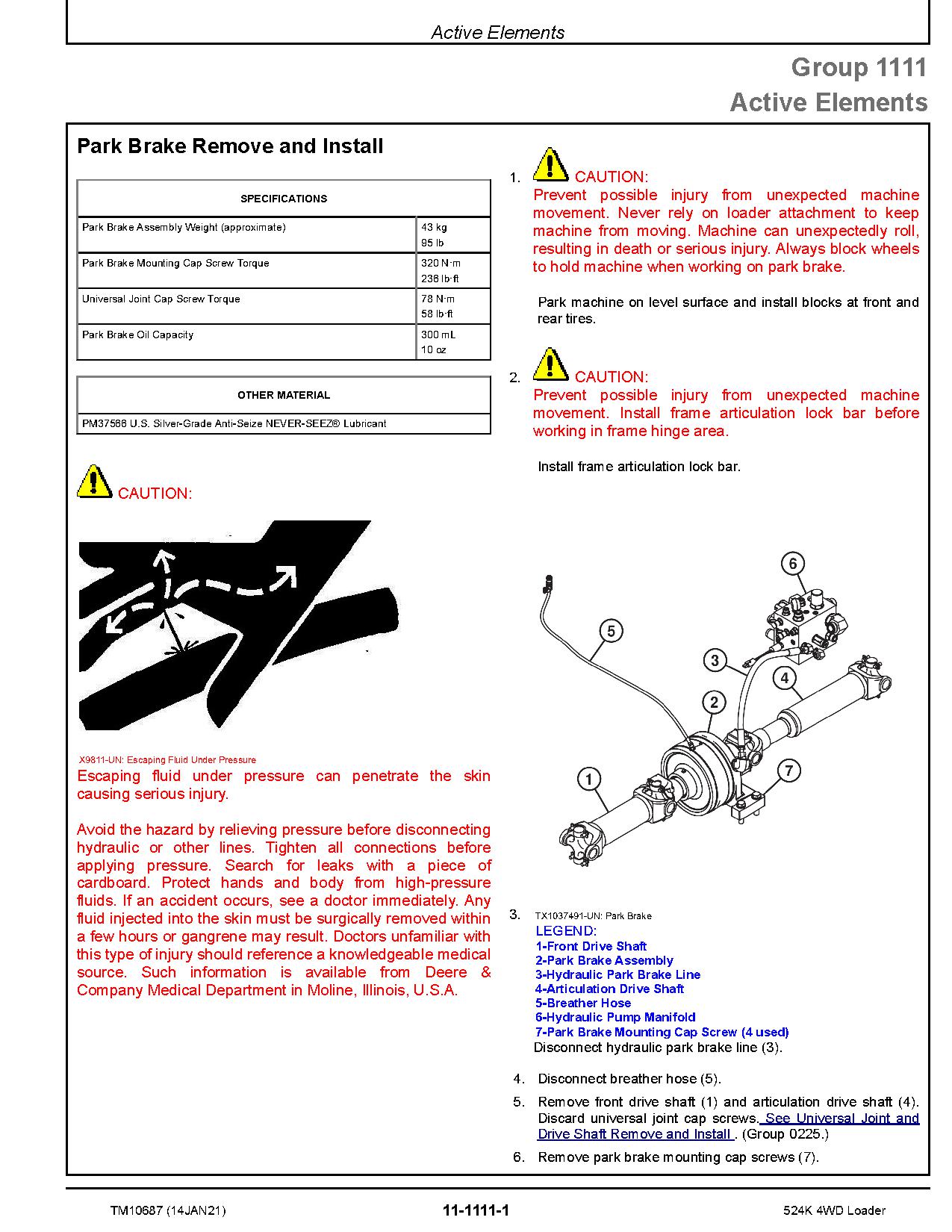 John Deere 524K 4WD Loaders Repair Manual TM10687 (3)
