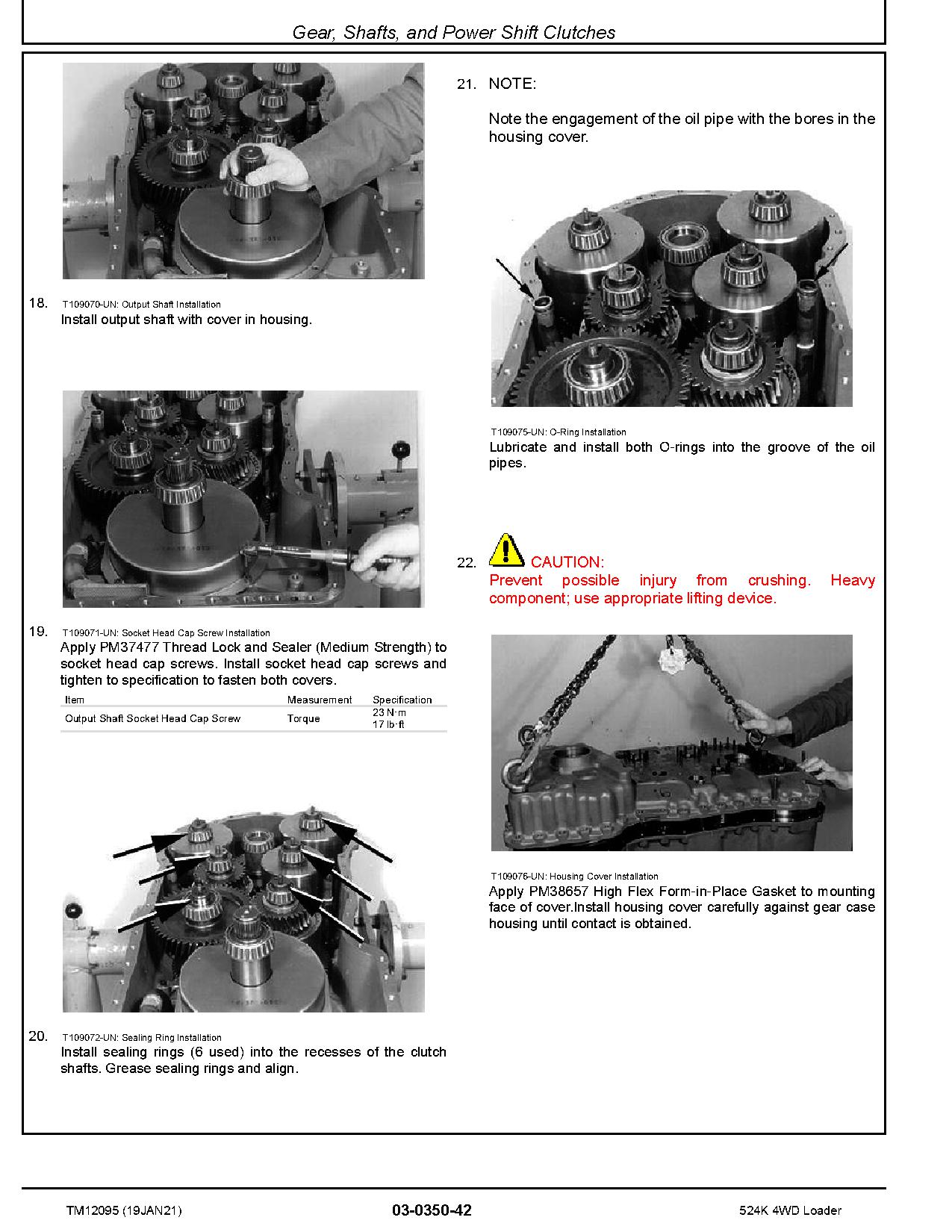 John Deere 524K 4WD Loaders Repair Manual TM12095 (2)