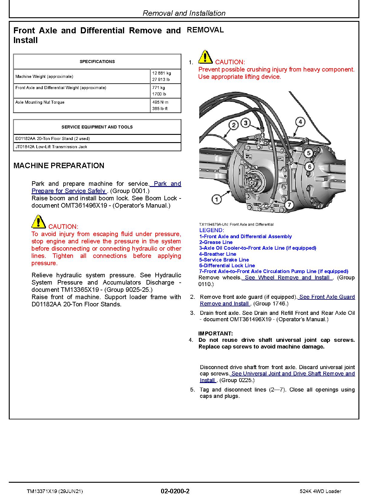 John Deere 524K 4WD Loaders Repair Manual TM13371X19 (2)