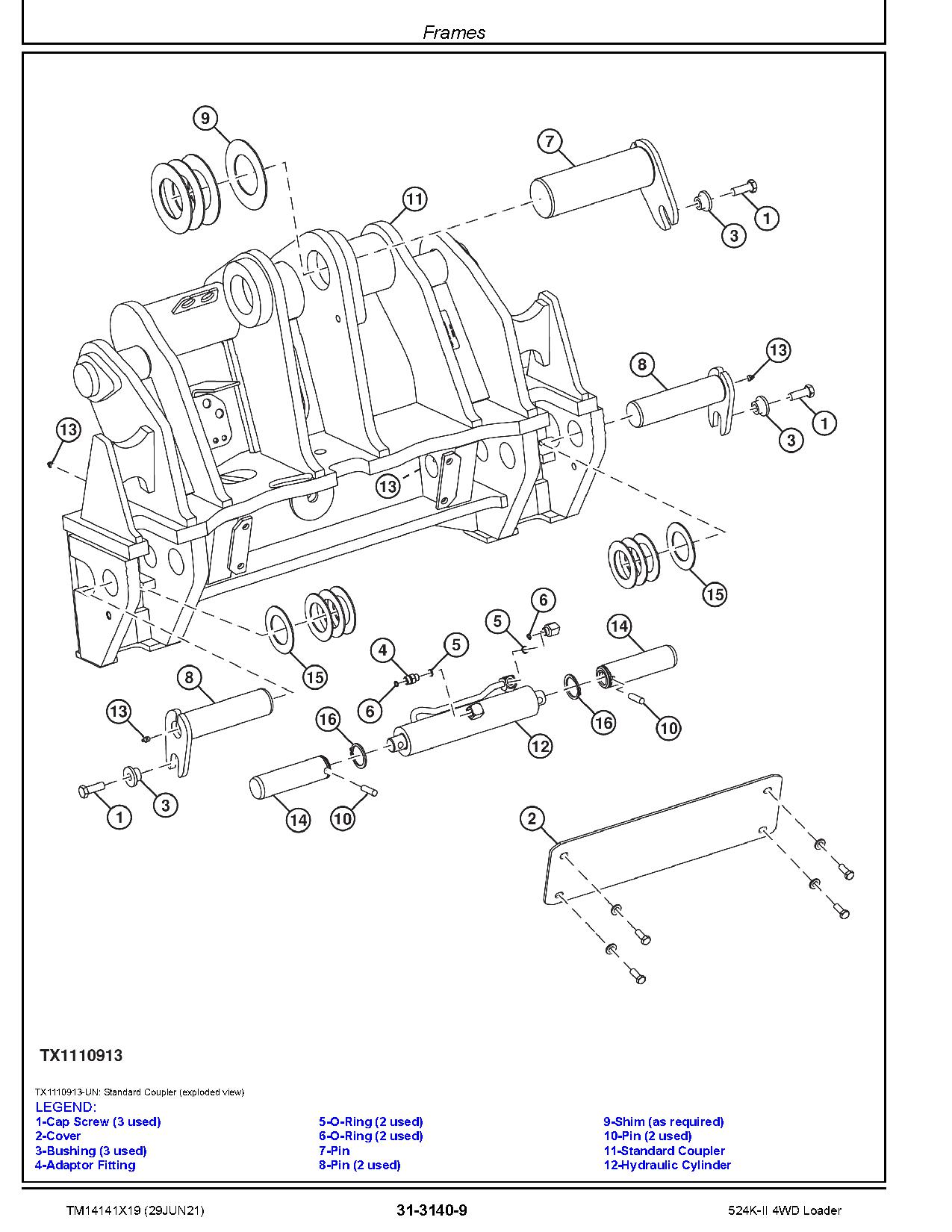 John Deere 524K II 4WD Loaders Repair Manual TM14141X19 (4)