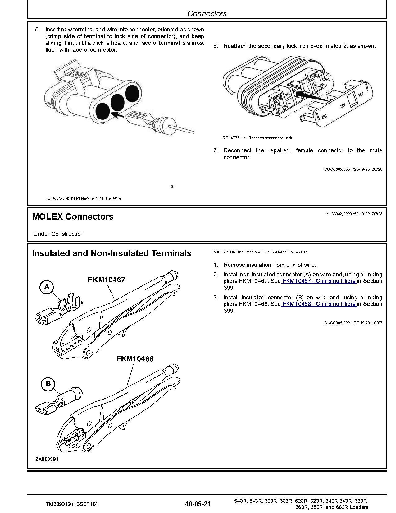 John Deere 540R 543R 600R 603R 620R 623R 640R 643R 660R 663R 680R 683R Tractor Loaders Technical Manual TM609019 (2)