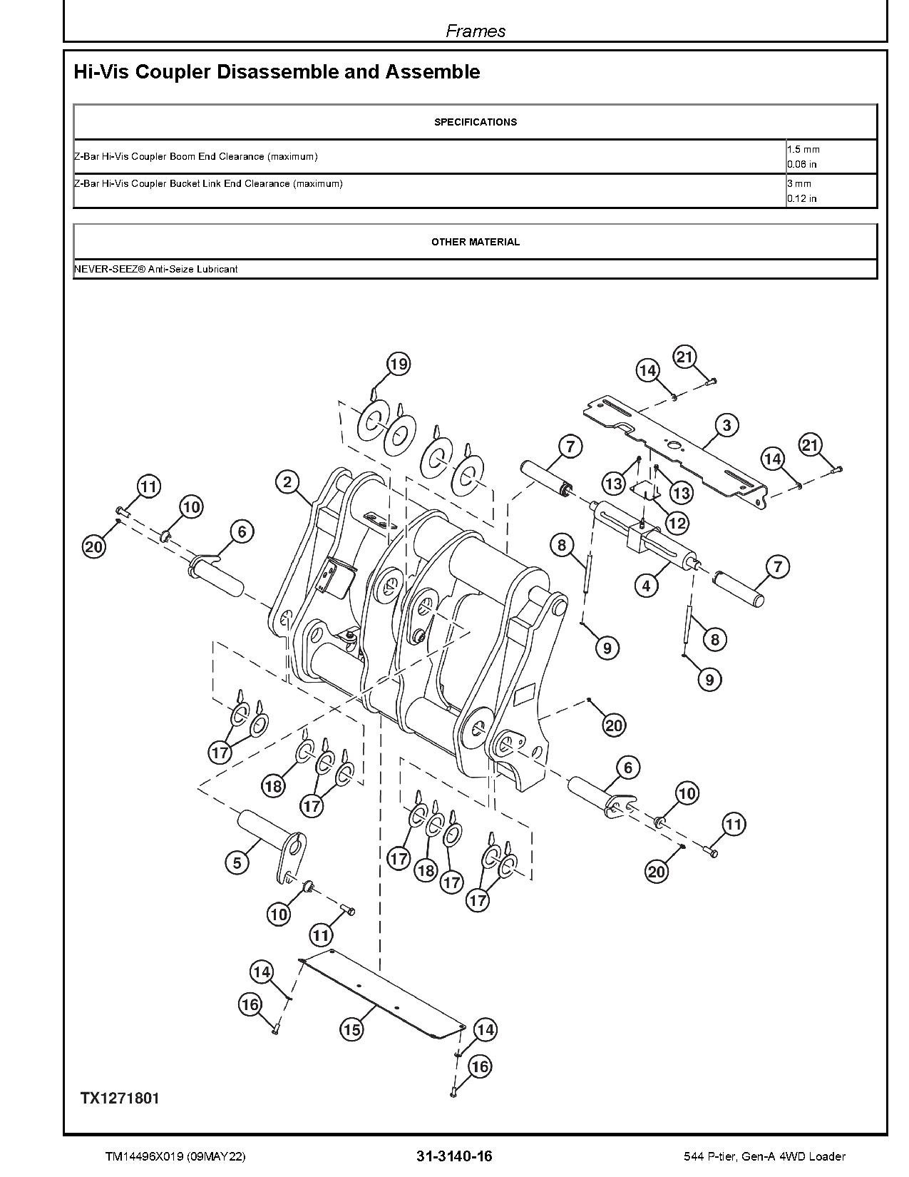 John Deere 544 P Tier 4WD Wheel Loaders Repair Manual TM14496X019 (4)