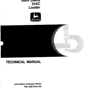 John Deere 544C Wheel Loaders Technical Manual TM1228 (1)