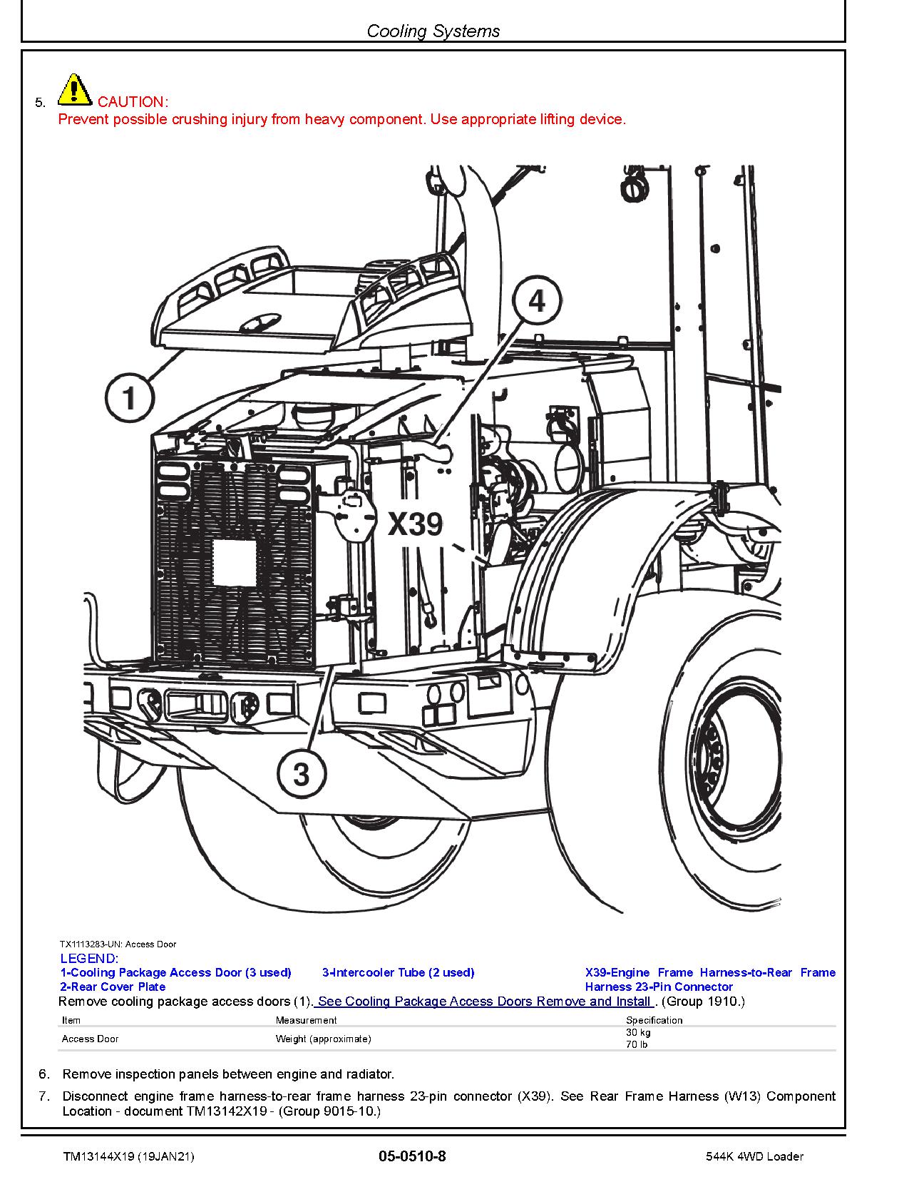 John Deere 544K 4WD Loaders Repair Manual TM13144X19 (2)