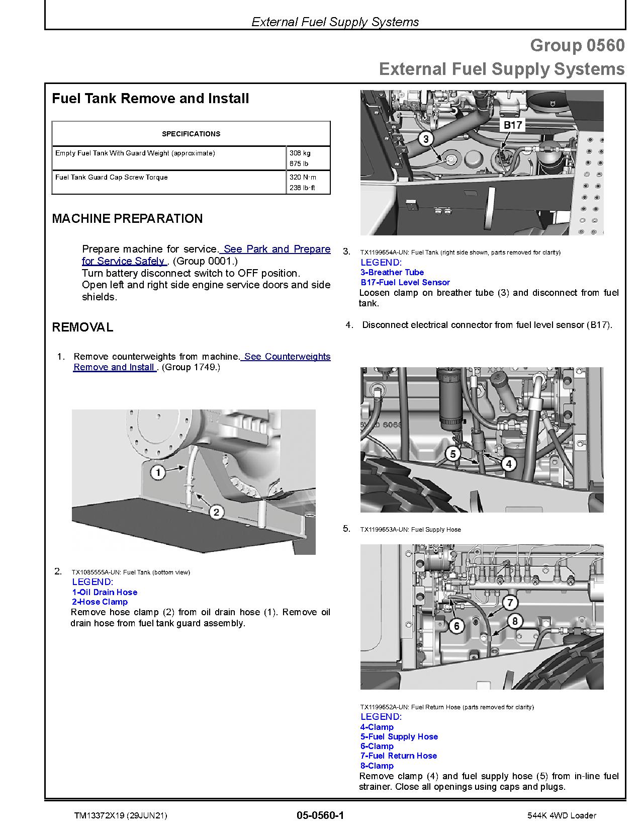 John Deere 544K 4WD Loaders Repair Manual TM13372X19 (3)