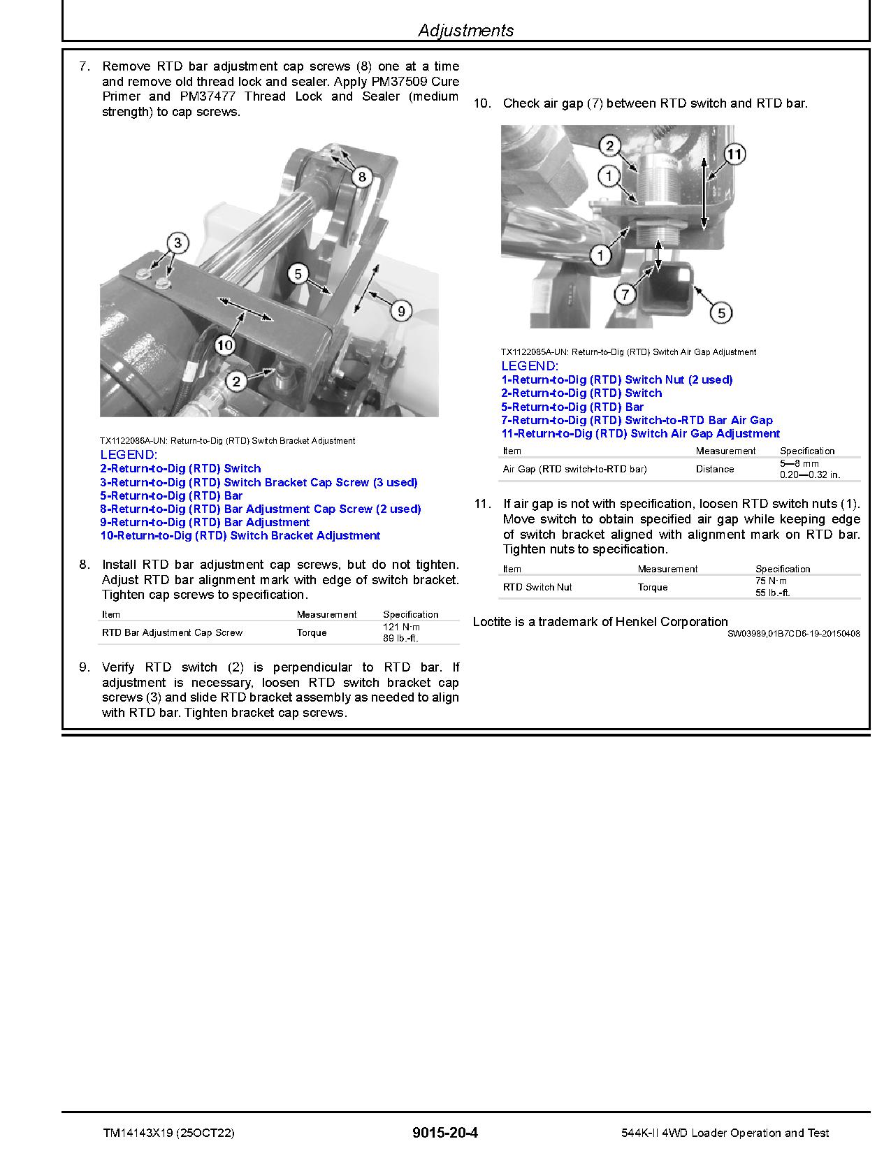 John Deere 544K II 4WD Loaders Operation Test Manual TM14143X19 (2)