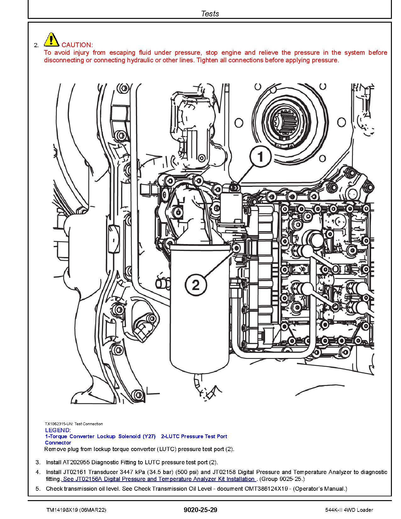 John Deere 544K II 4WD Loaders Operation Test Manual TM14198X19 (3)