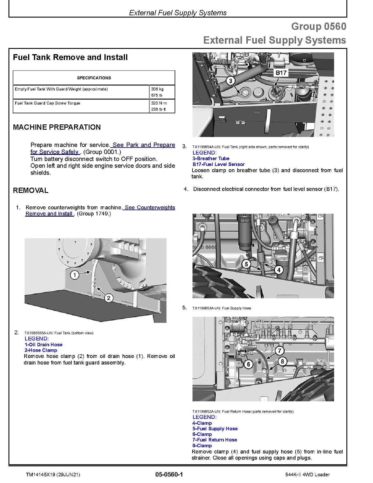 John Deere 544K II 4WD Loaders Repair Manual TM14145X19 (4)