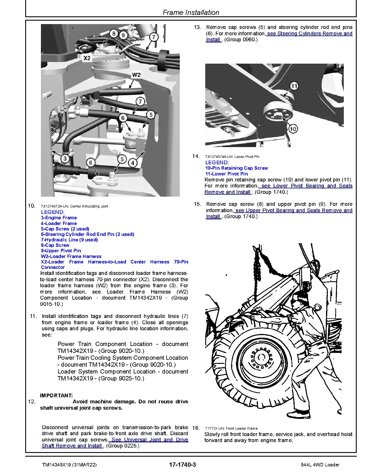 John Deere 544L 4WD Loaders Repair Manual TM14345X19 (4)